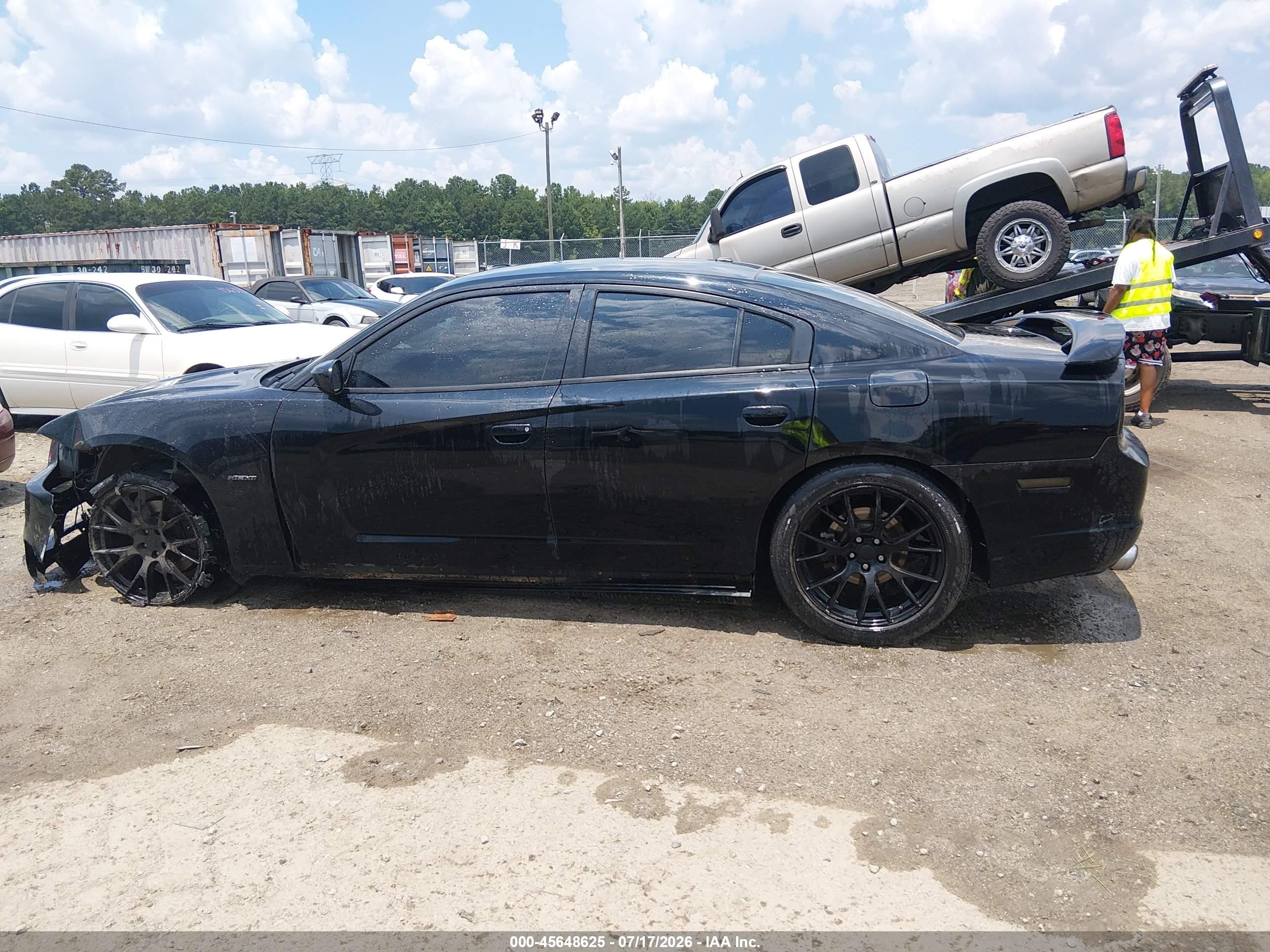 2014 Dodge Charger R/t Black vin: 2C3CDXCT3EH233247