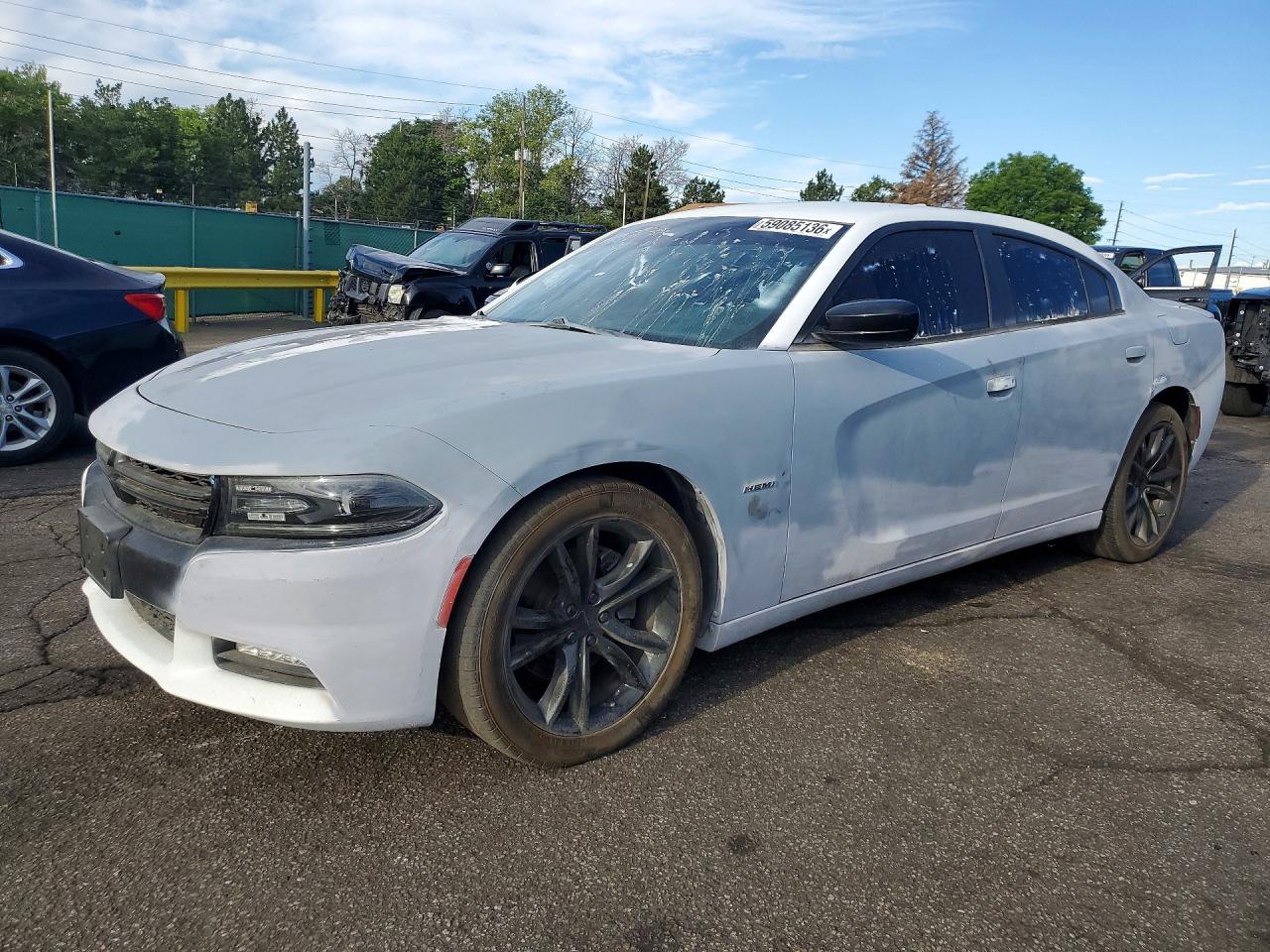 2015 Dodge Charger R/t White vin: 2C3CDXCT3FH727979