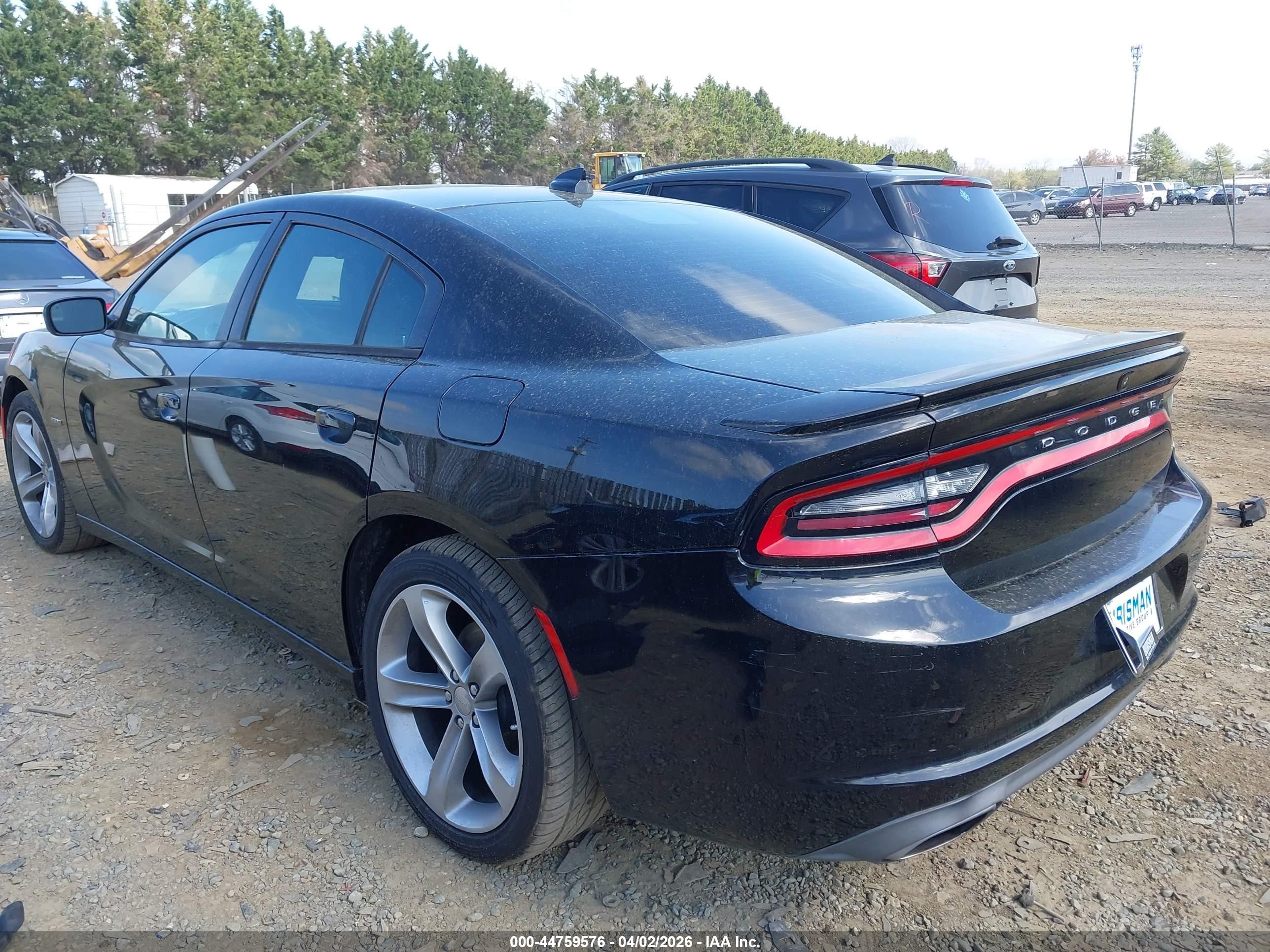 2015 Dodge Charger R/t Black vin: 2C3CDXCT3FH753837