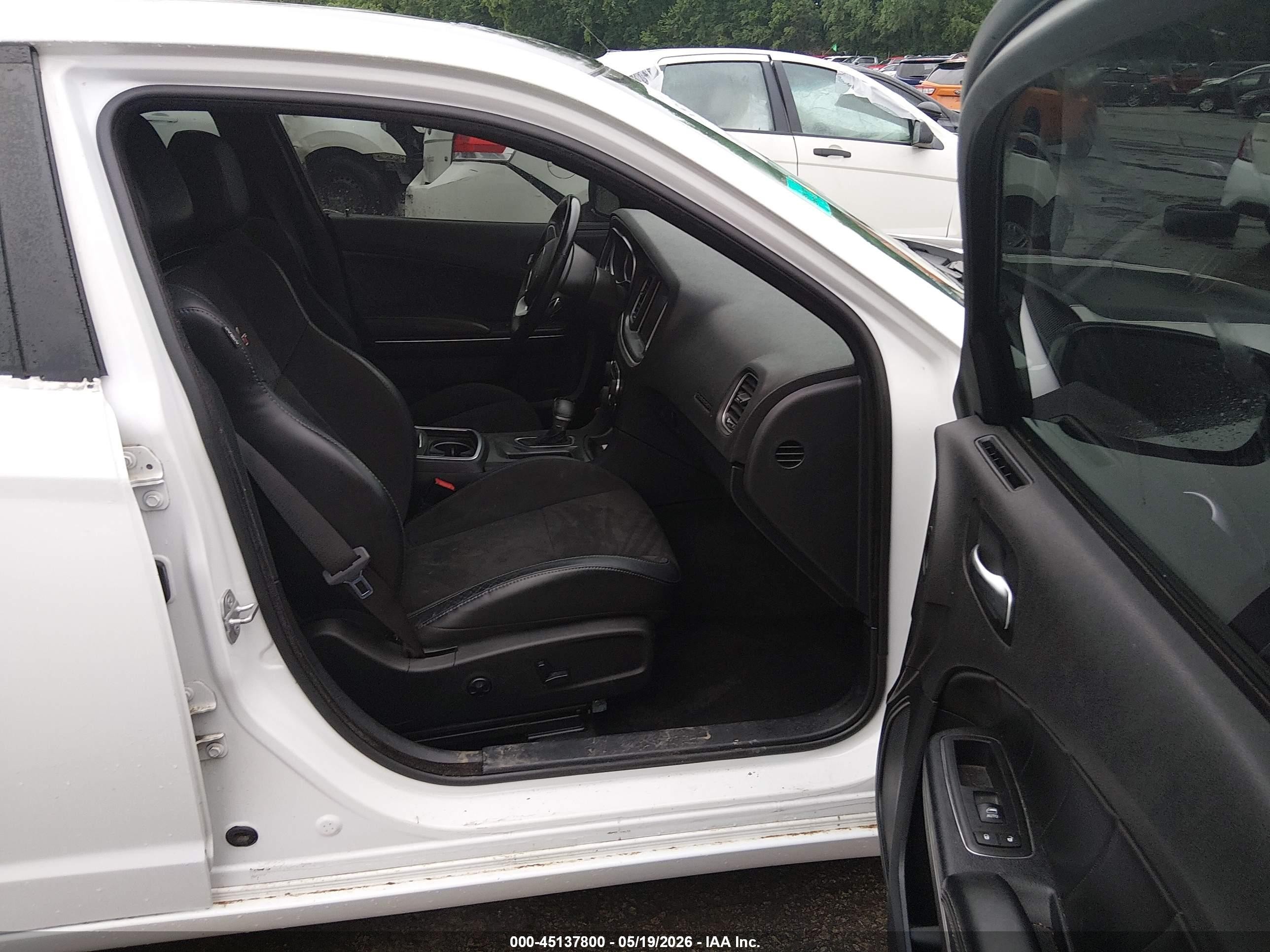 2015 Dodge Charger R/t White vin: 2C3CDXCT3FH772355