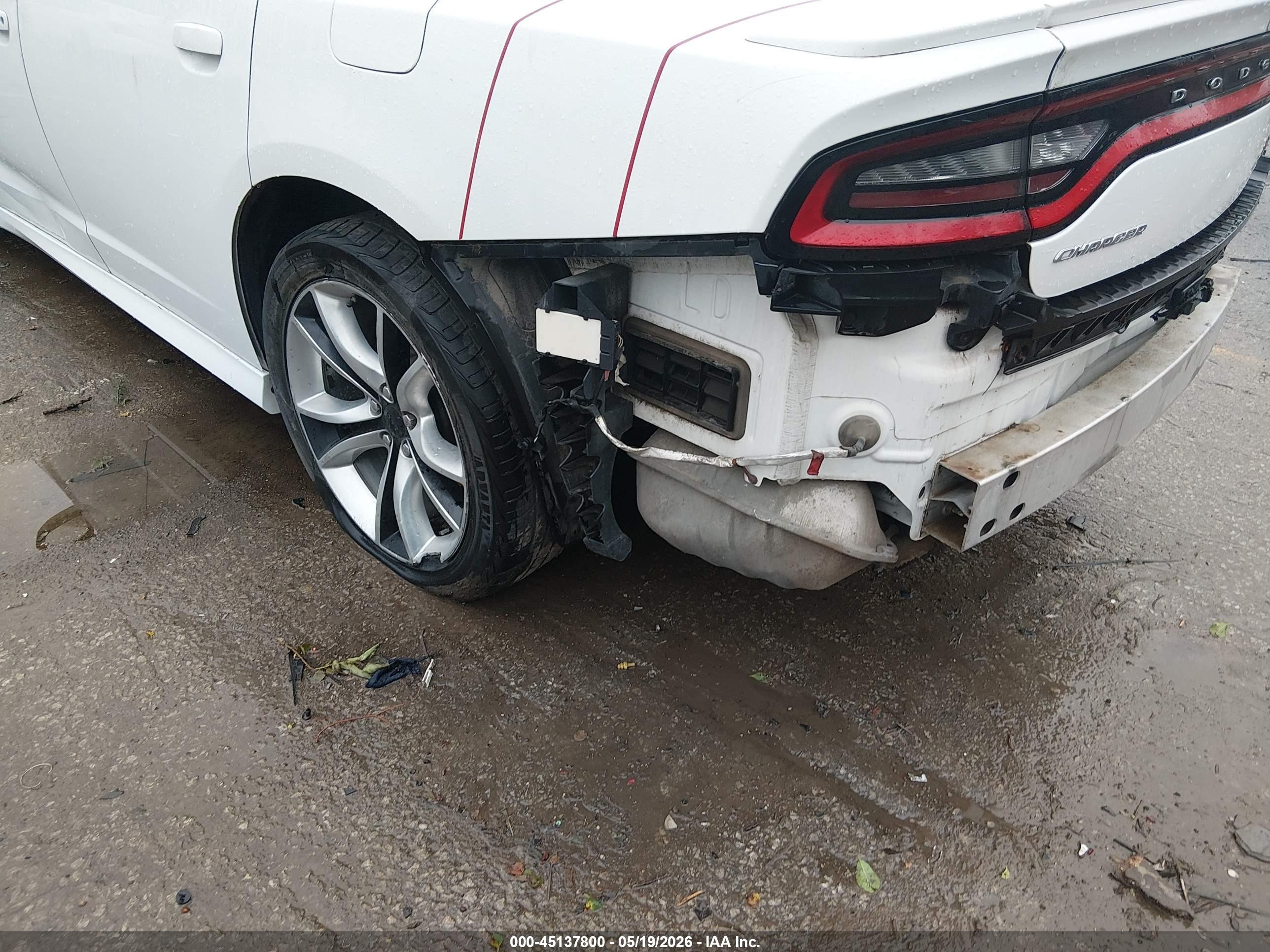 2015 Dodge Charger R/t White vin: 2C3CDXCT3FH772355