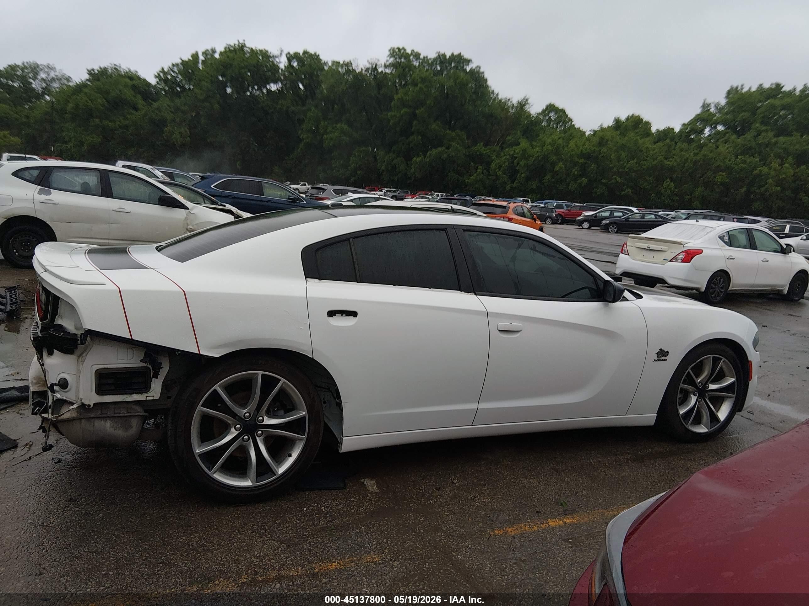 2015 Dodge Charger R/t White vin: 2C3CDXCT3FH772355