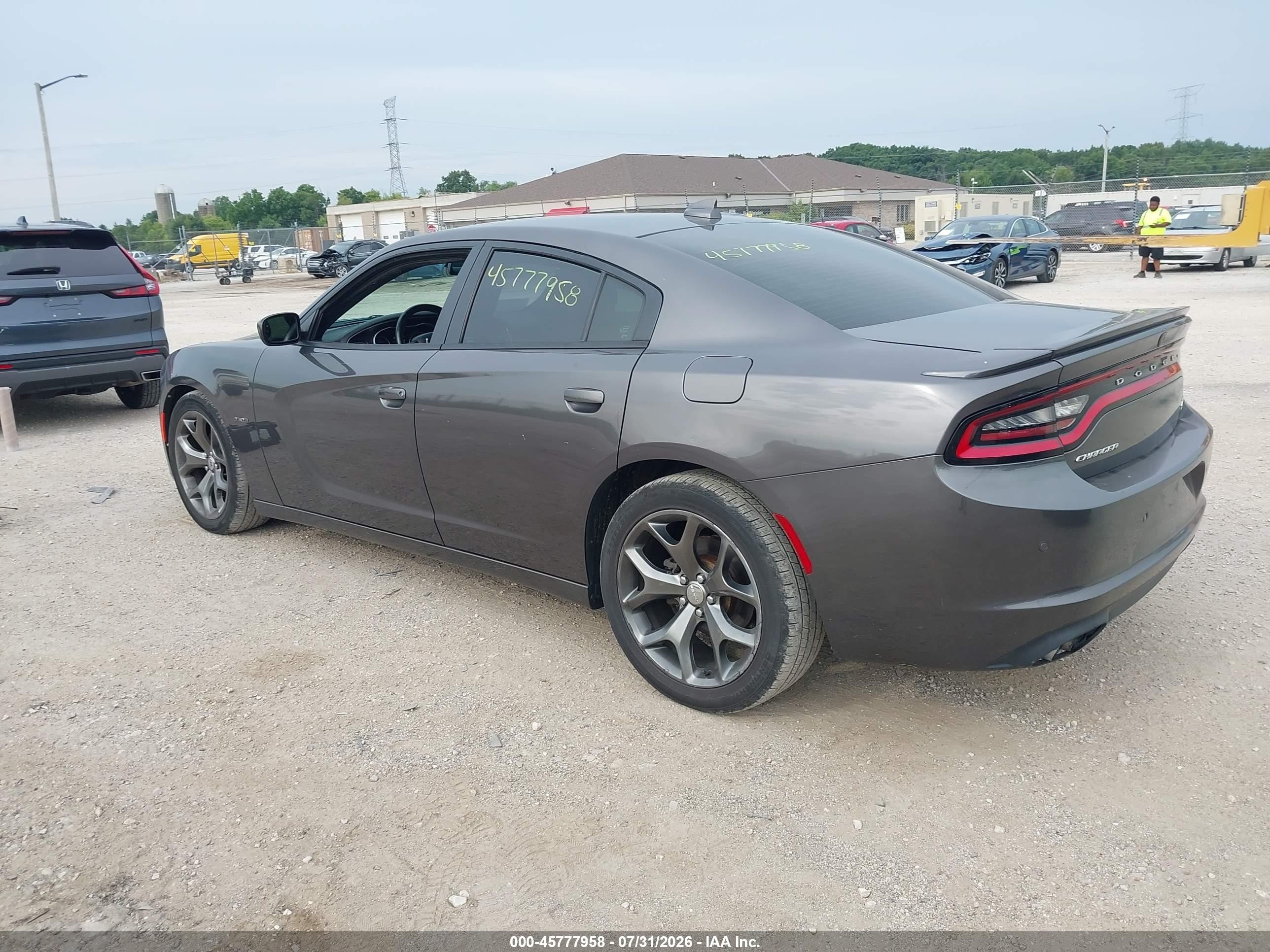 2015 Dodge Charger R/t Gray vin: 2C3CDXCT3FH778656
