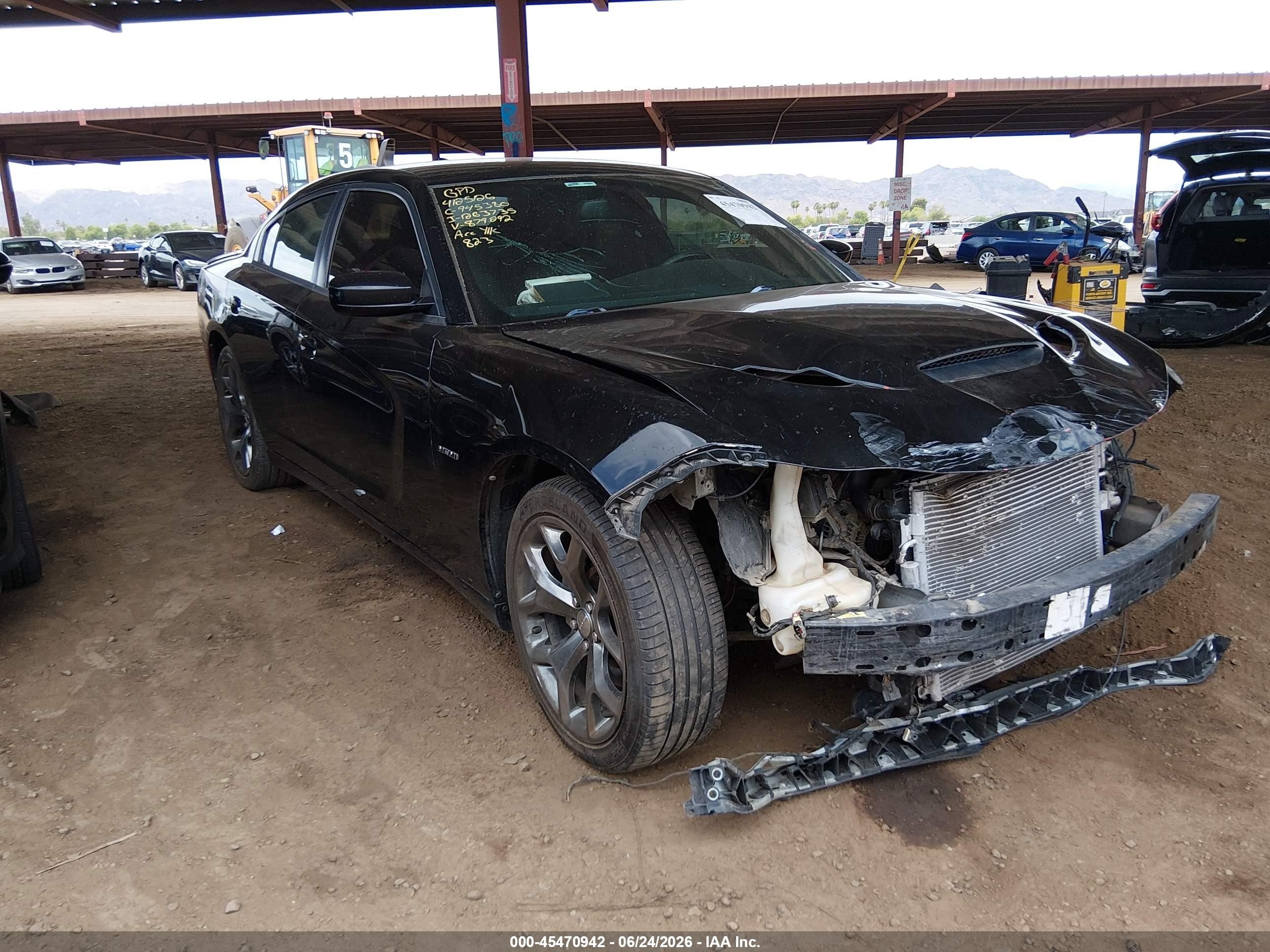 2015 Dodge Charger R/t Черный vin: 2C3CDXCT3FH879292