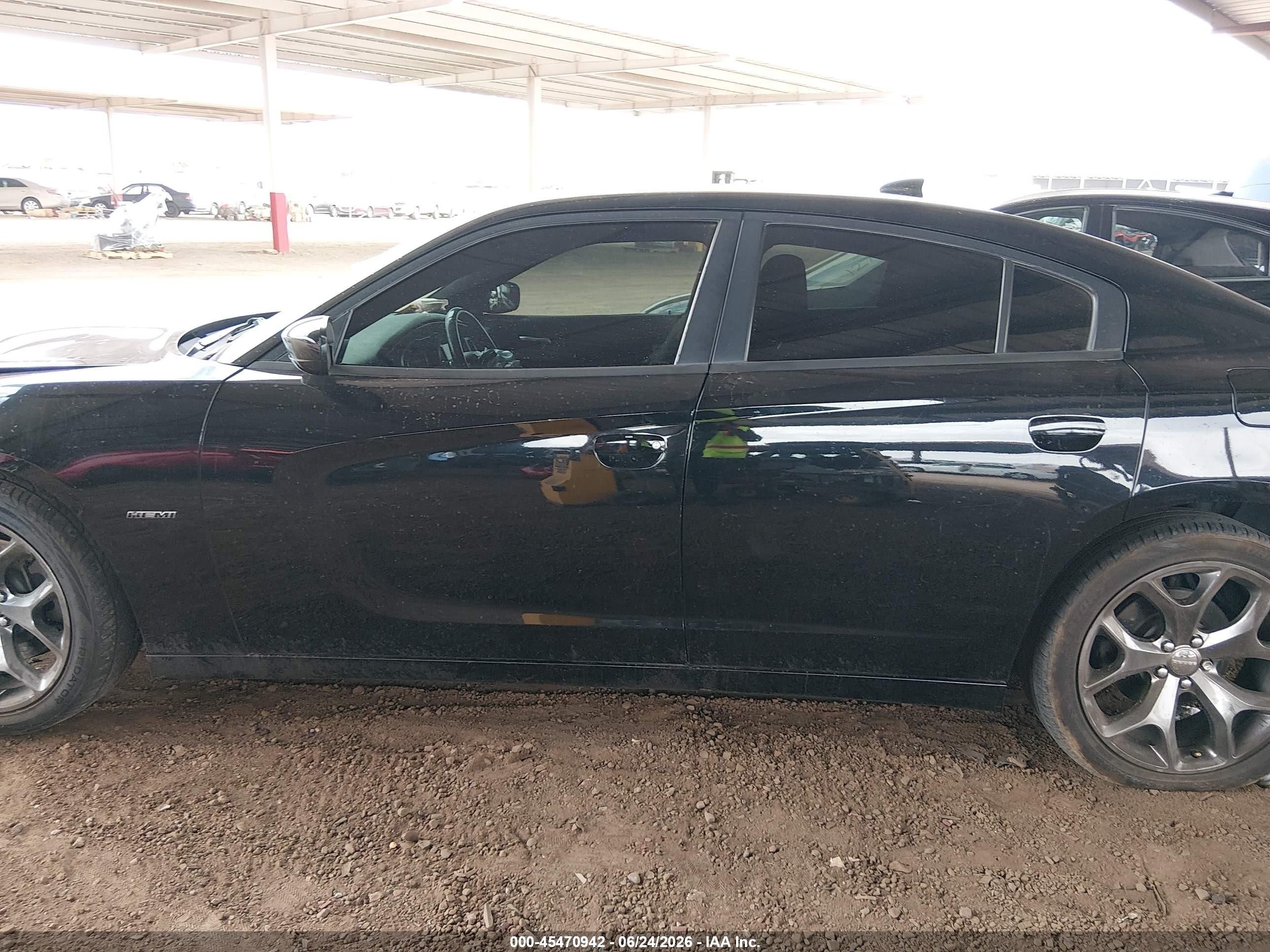 2015 Dodge Charger R/t Black vin: 2C3CDXCT3FH879292