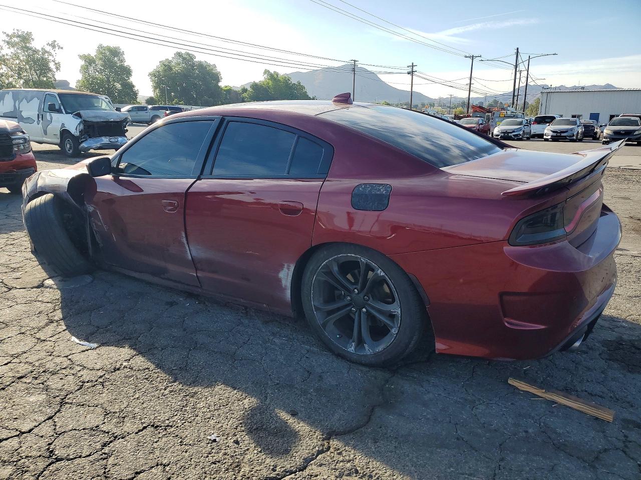2020 Dodge Charger R Бордовый vin: 2C3CDXCT3LH220284