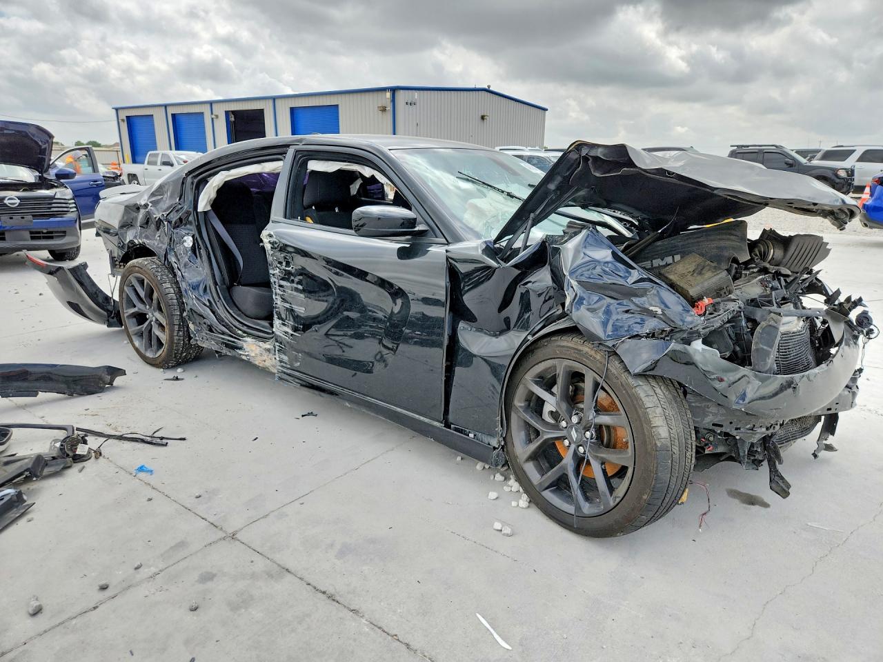 2022 Dodge Charger R Black vin: 2C3CDXCT3NH167010