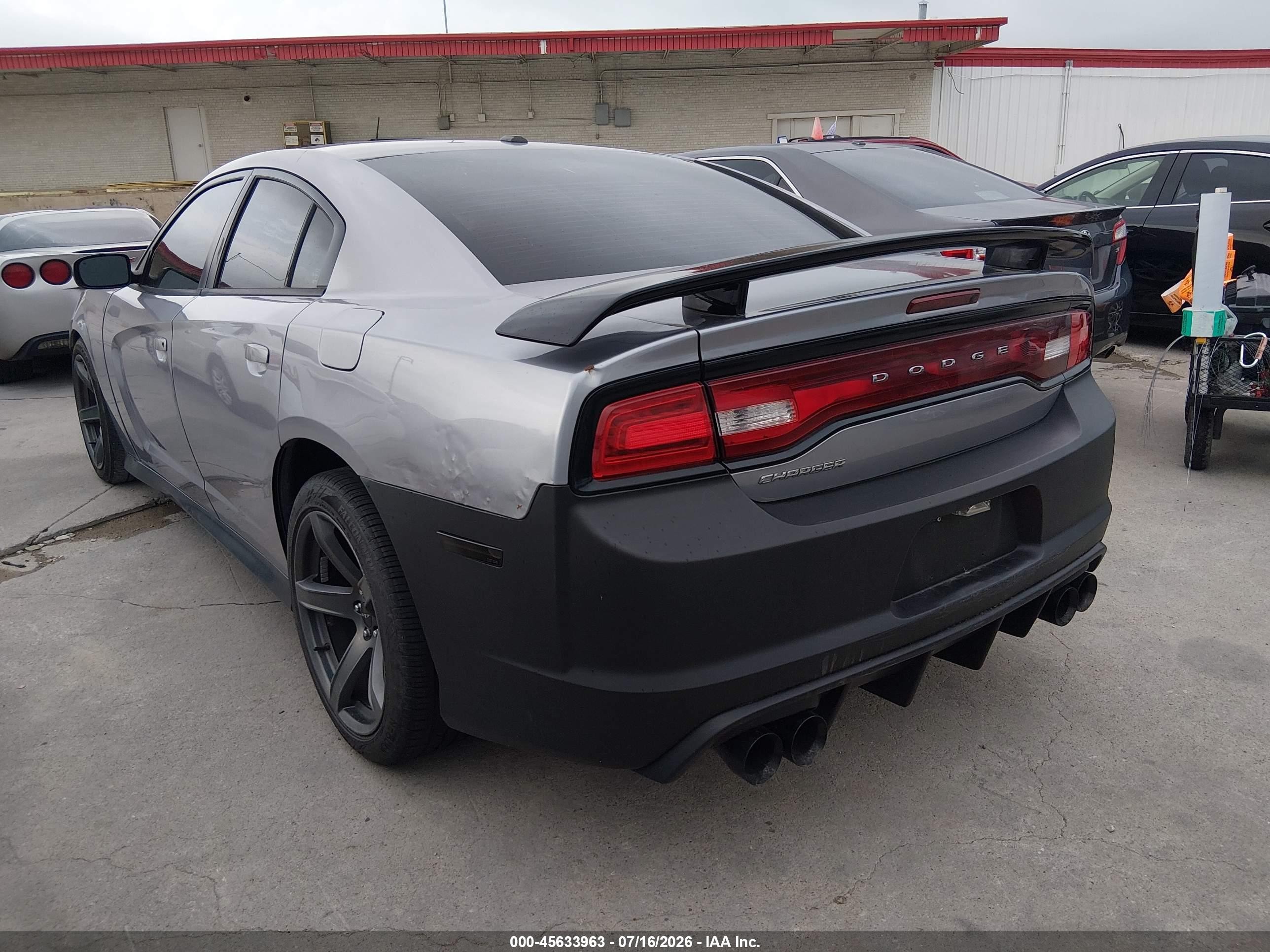 2013 Dodge Charger R/t Gray vin: 2C3CDXCT4DH604611