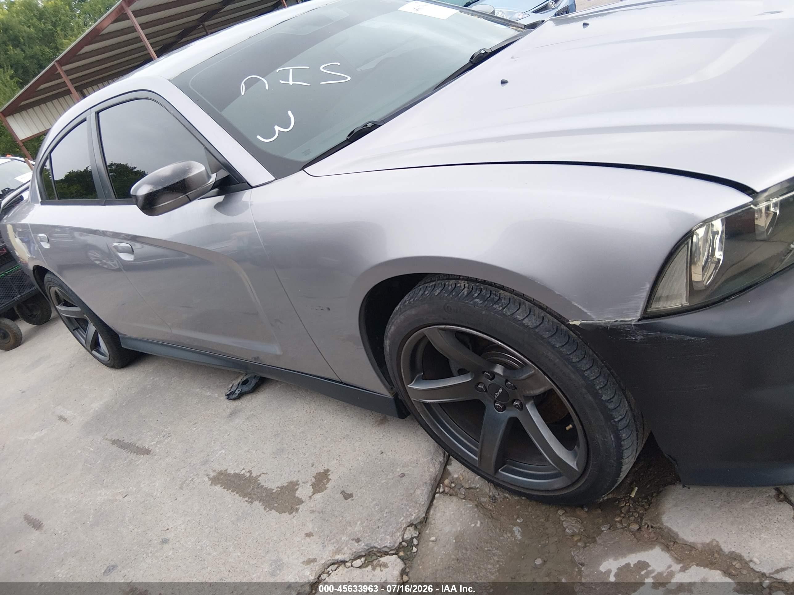 2013 Dodge Charger R/t Gray vin: 2C3CDXCT4DH604611