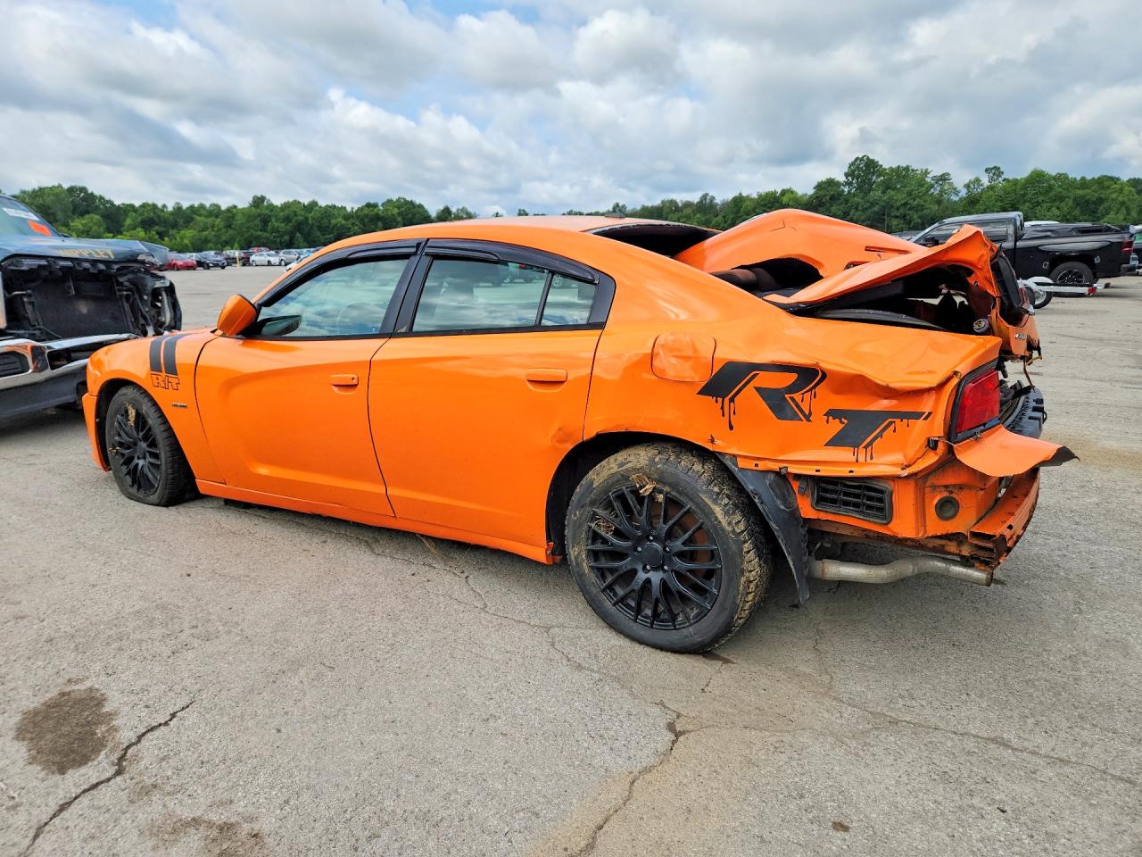 2014 Dodge Charger Rt Orange vin: 2C3CDXCT4EH163838