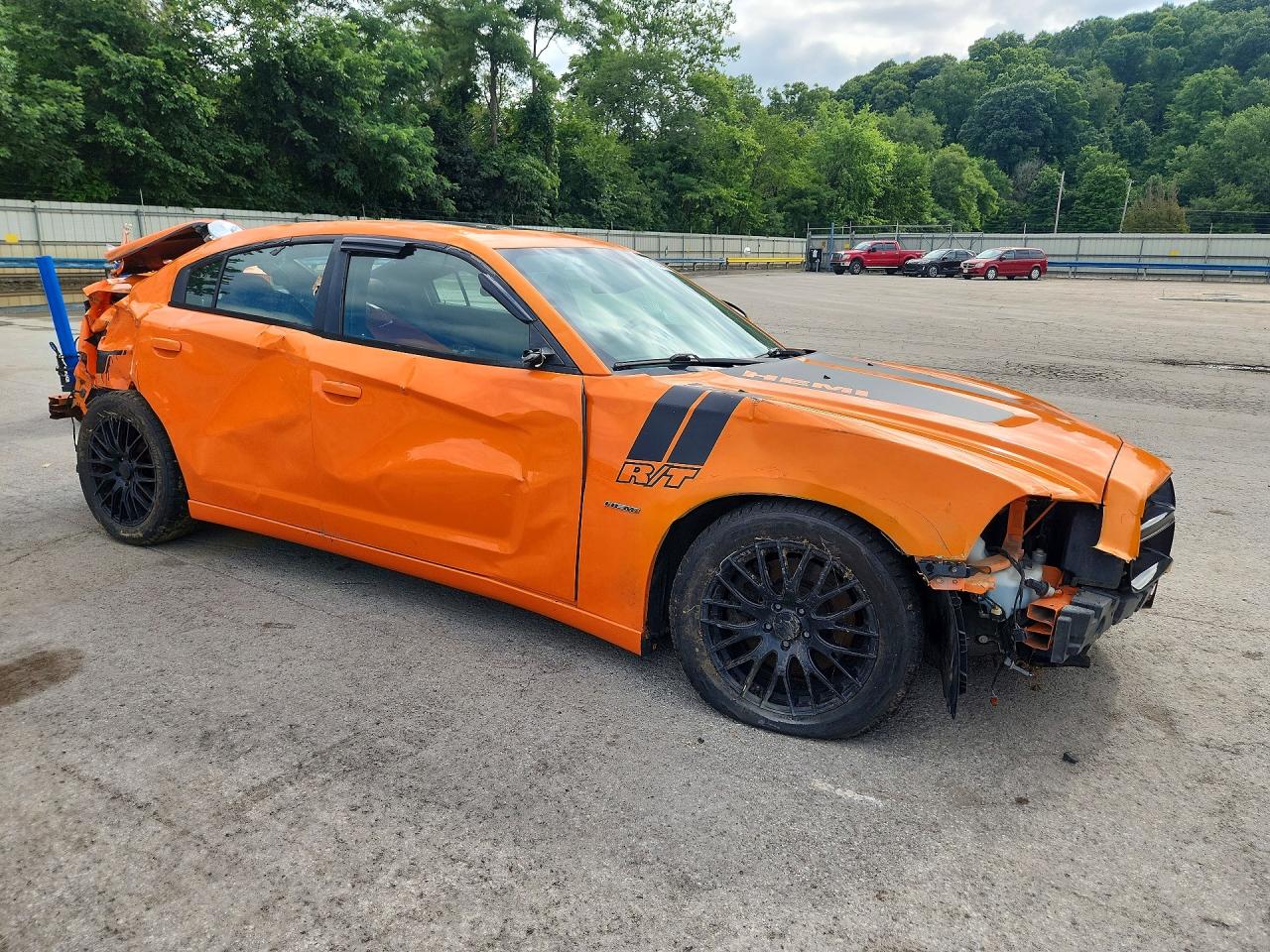 2014 Dodge Charger Rt Orange vin: 2C3CDXCT4EH163838