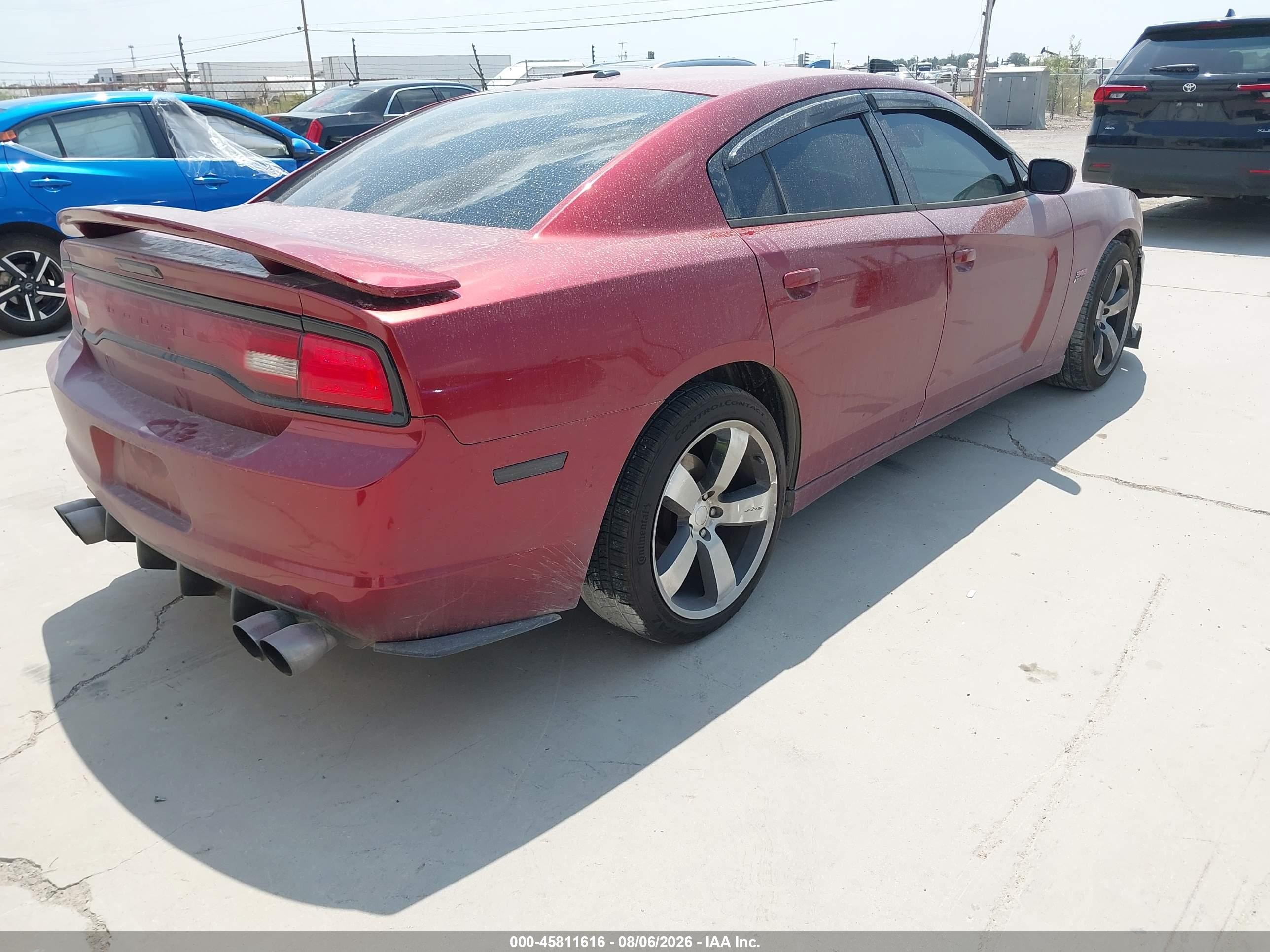 2014 Dodge Charger R/t 100th Anniversary Red vin: 2C3CDXCT4EH219048
