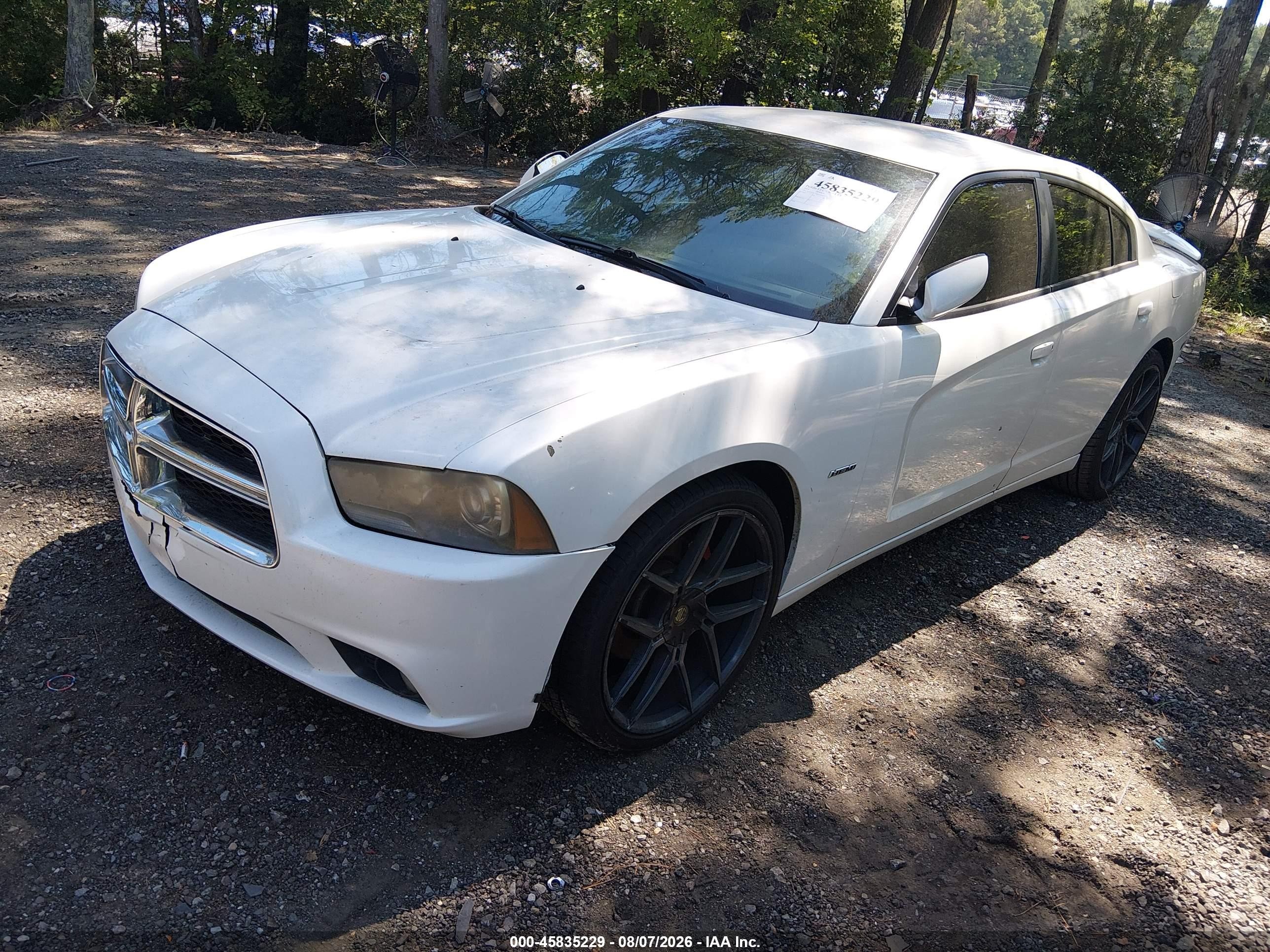 2014 Dodge Charger R/t White vin: 2C3CDXCT4EH334605