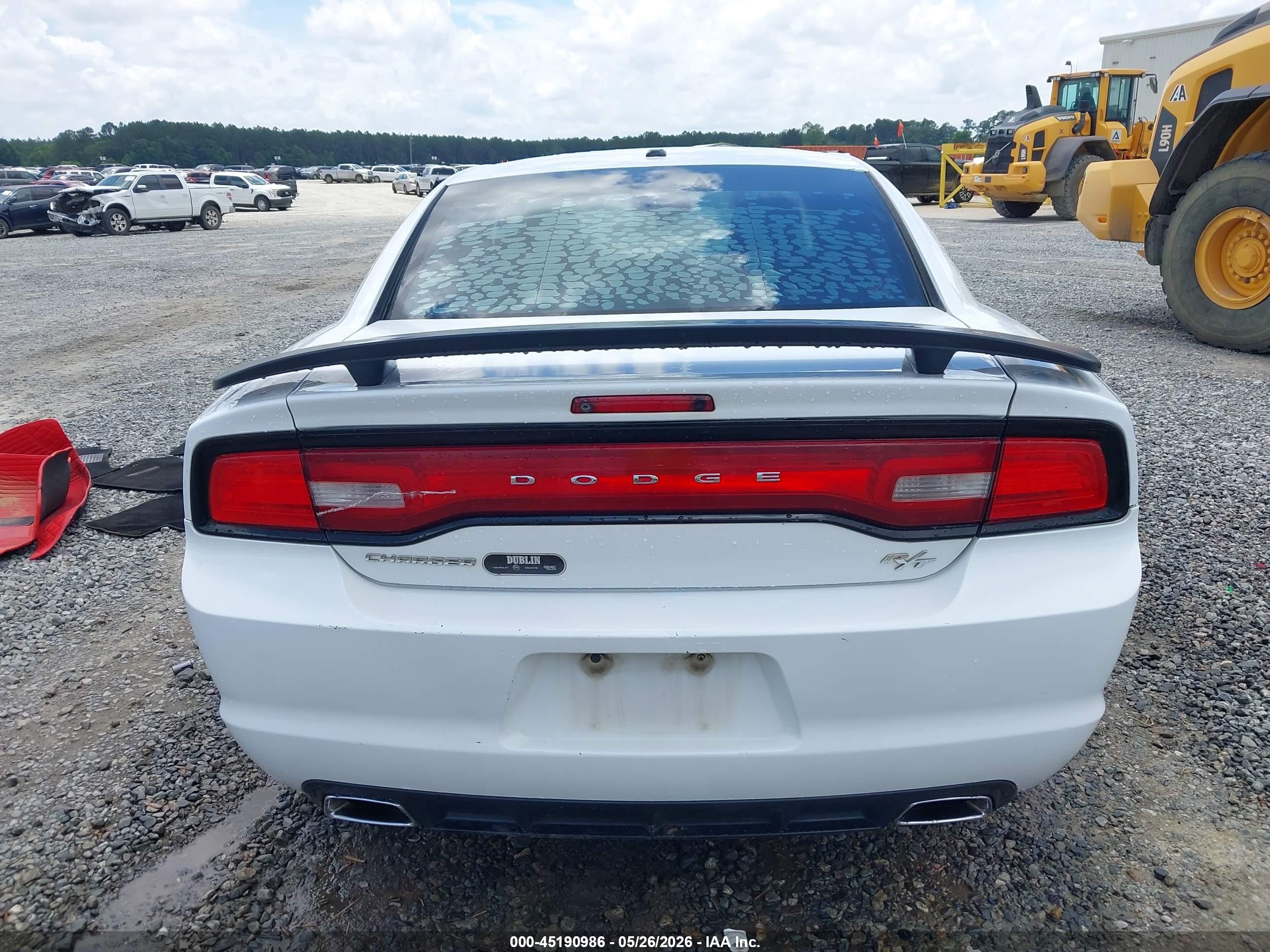 2014 Dodge Charger R/t White vin: 2C3CDXCT4EH368415