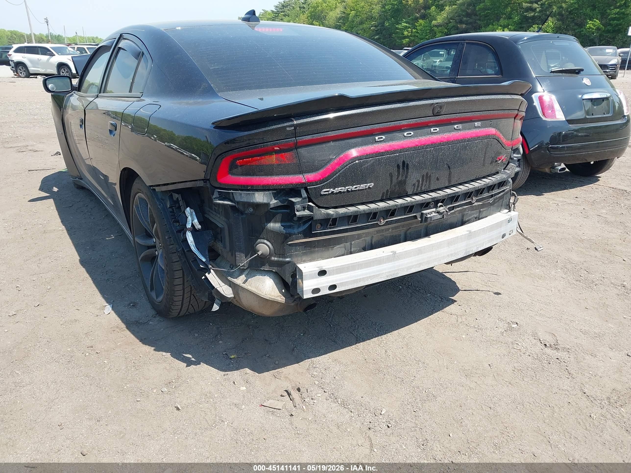 2015 Dodge Charger Road/track Black vin: 2C3CDXCT4FH734956
