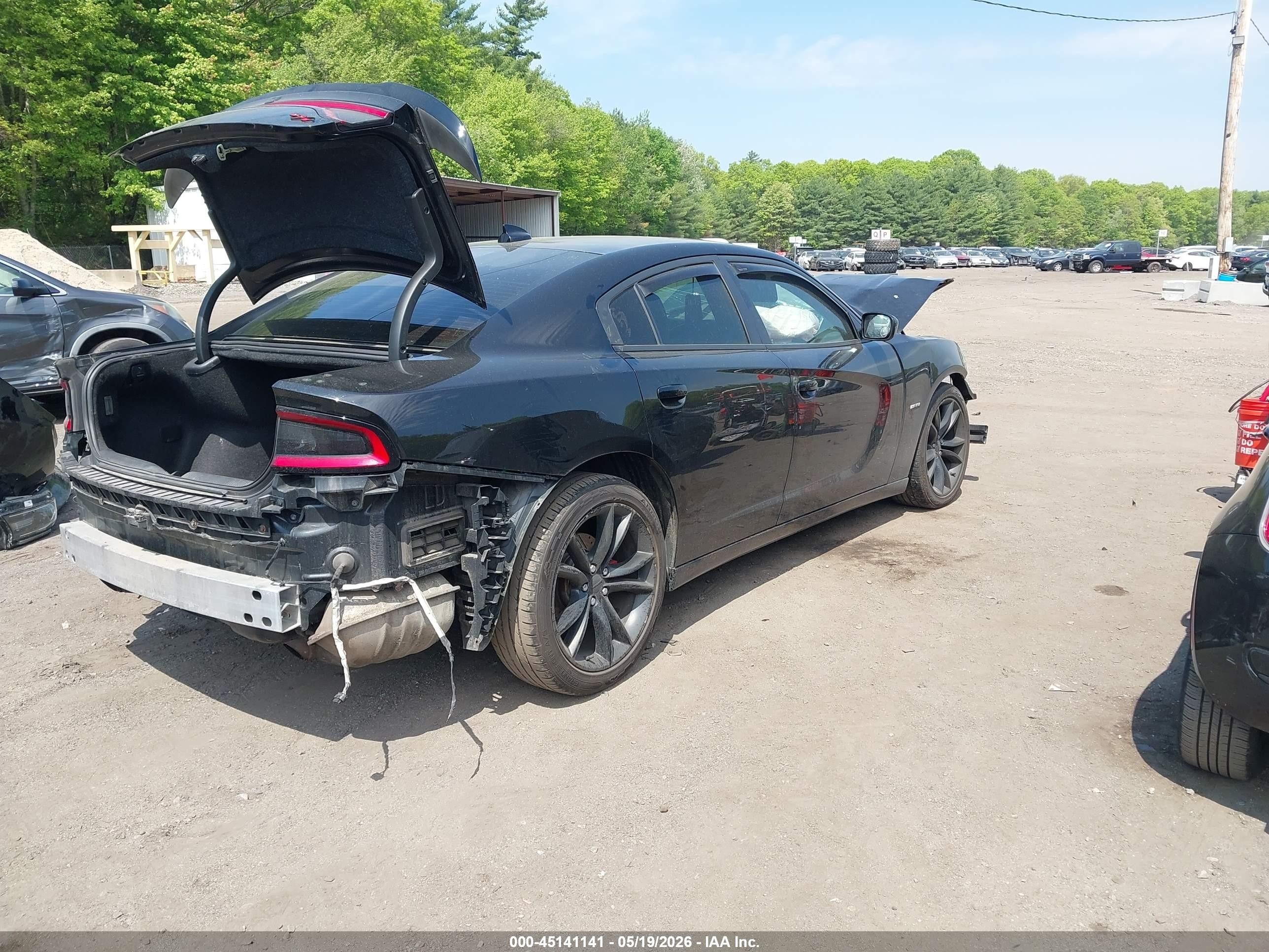 2015 Dodge Charger Road/track Black vin: 2C3CDXCT4FH734956