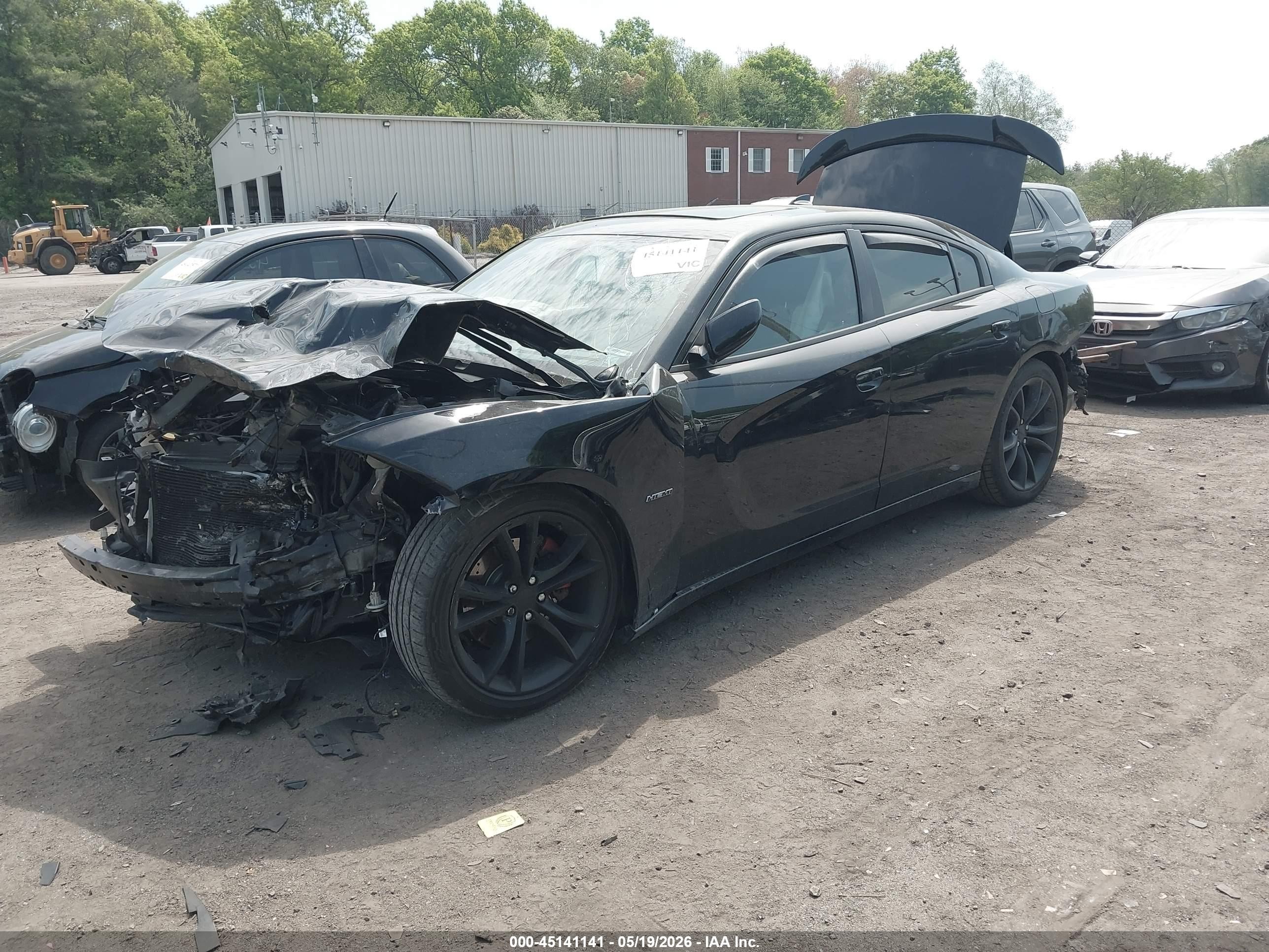 2015 Dodge Charger Road/track Black vin: 2C3CDXCT4FH734956