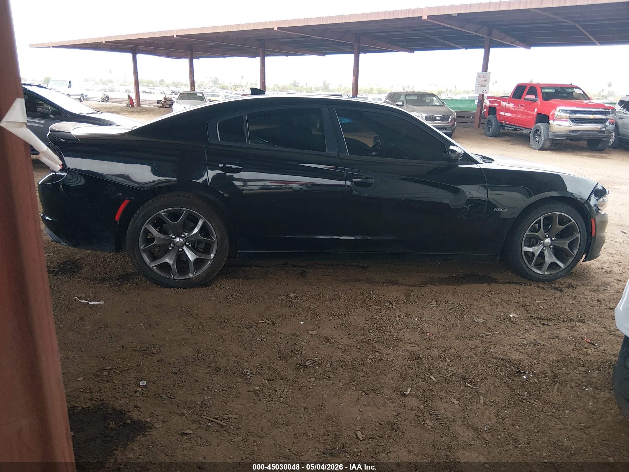 2015 Dodge Charger R/t Black vin: 2C3CDXCT4FH738523