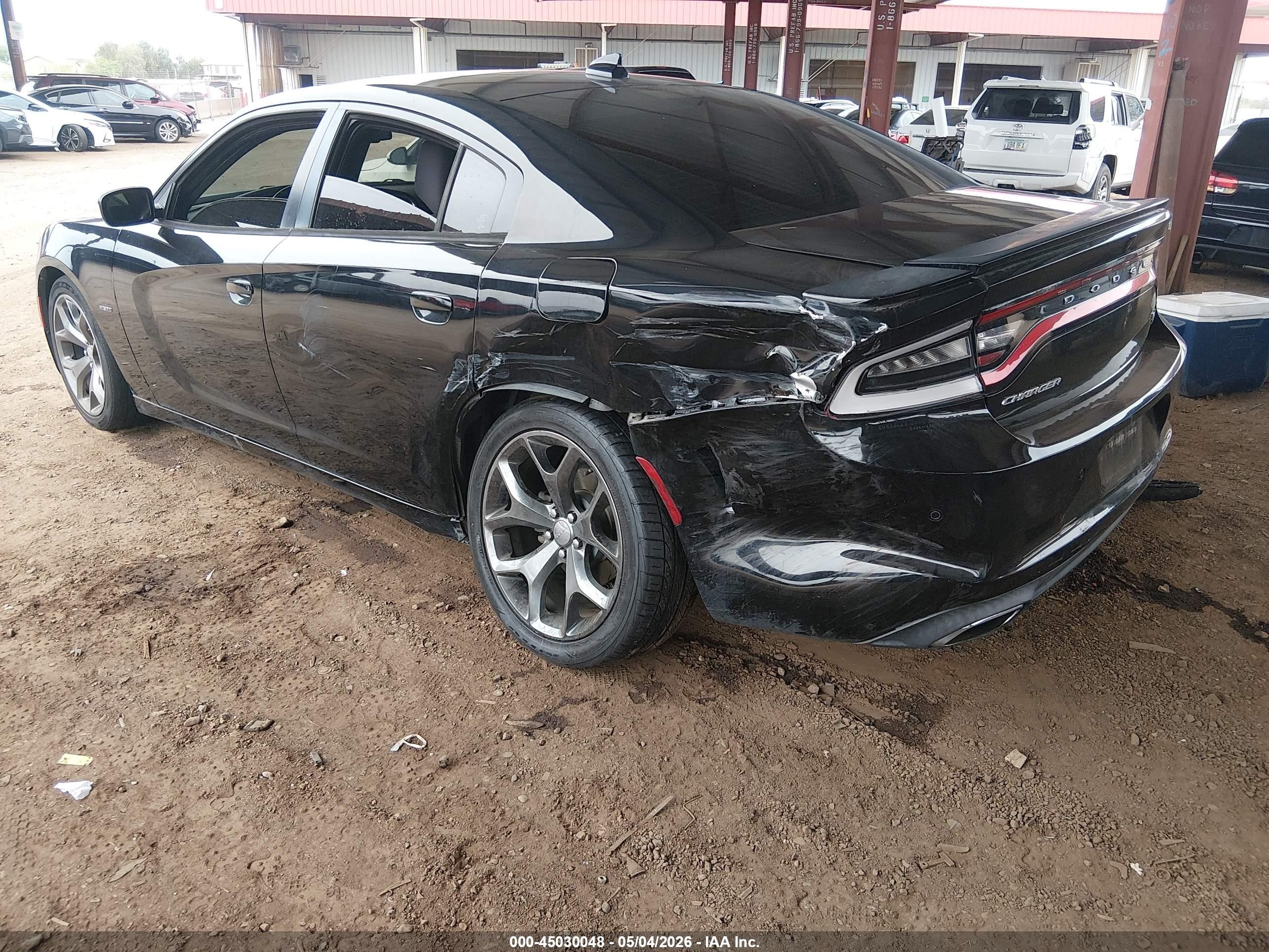 2015 Dodge Charger R/t Black vin: 2C3CDXCT4FH738523