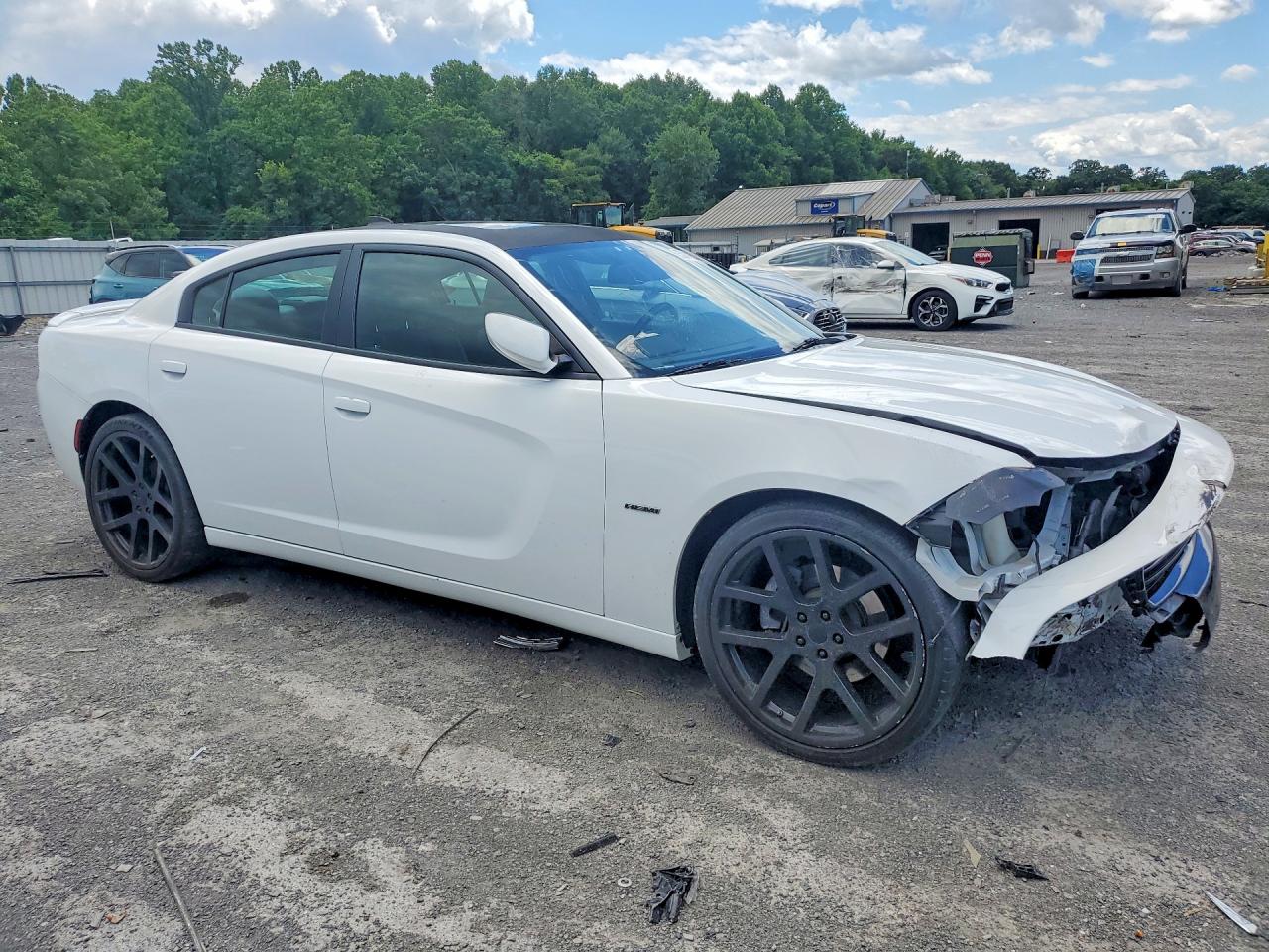 2015 Dodge Charger R White vin: 2C3CDXCT4FH862596