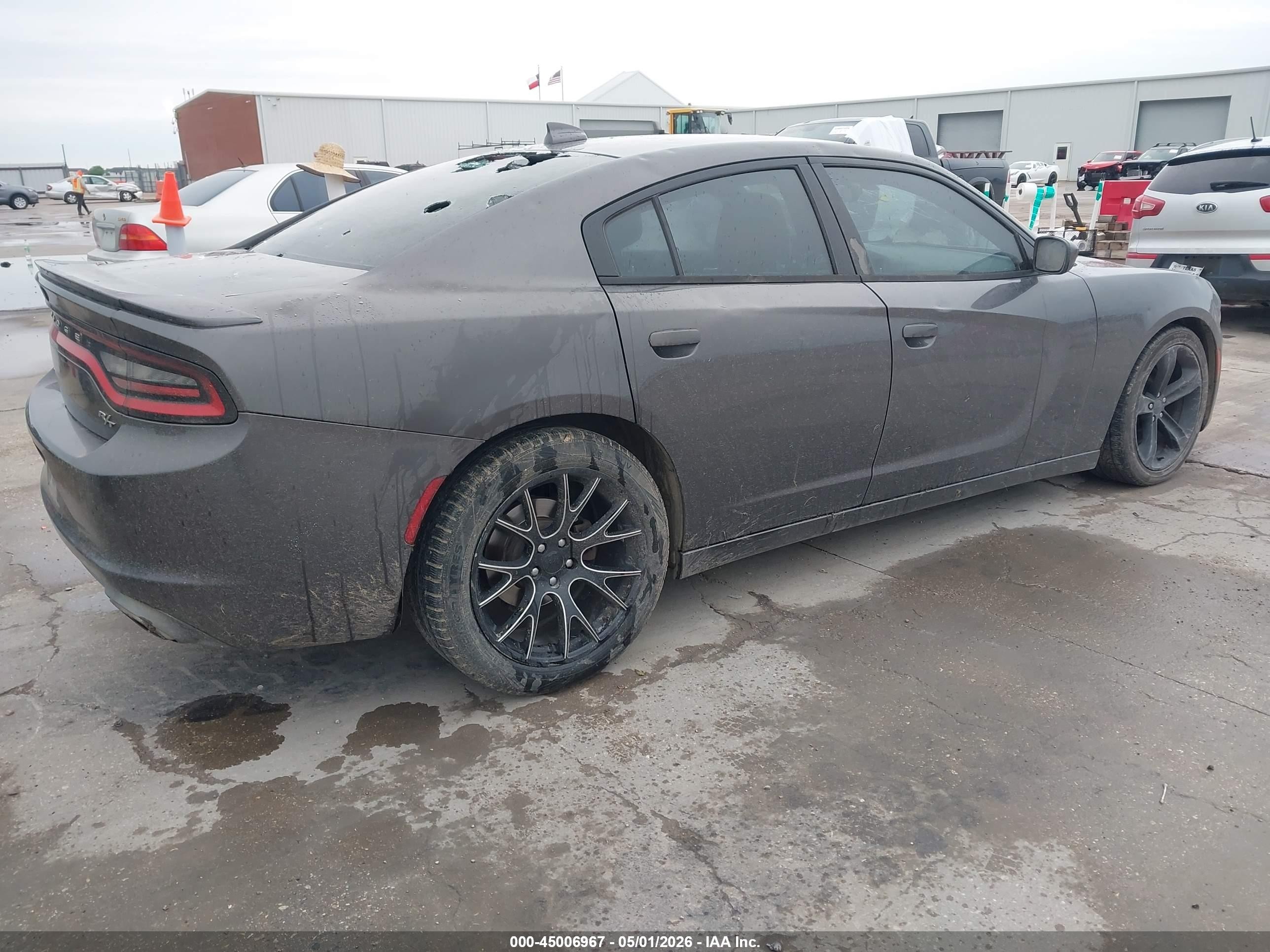 2015 Dodge Charger R/t Gray vin: 2C3CDXCT4FH871086