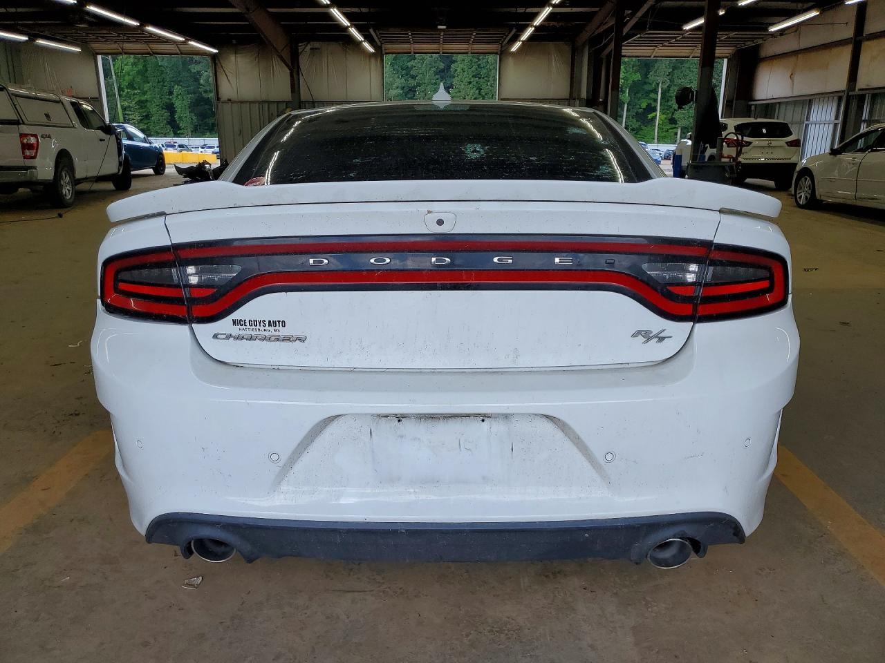 2019 Dodge Charger R/t White vin: 2C3CDXCT4KH513142