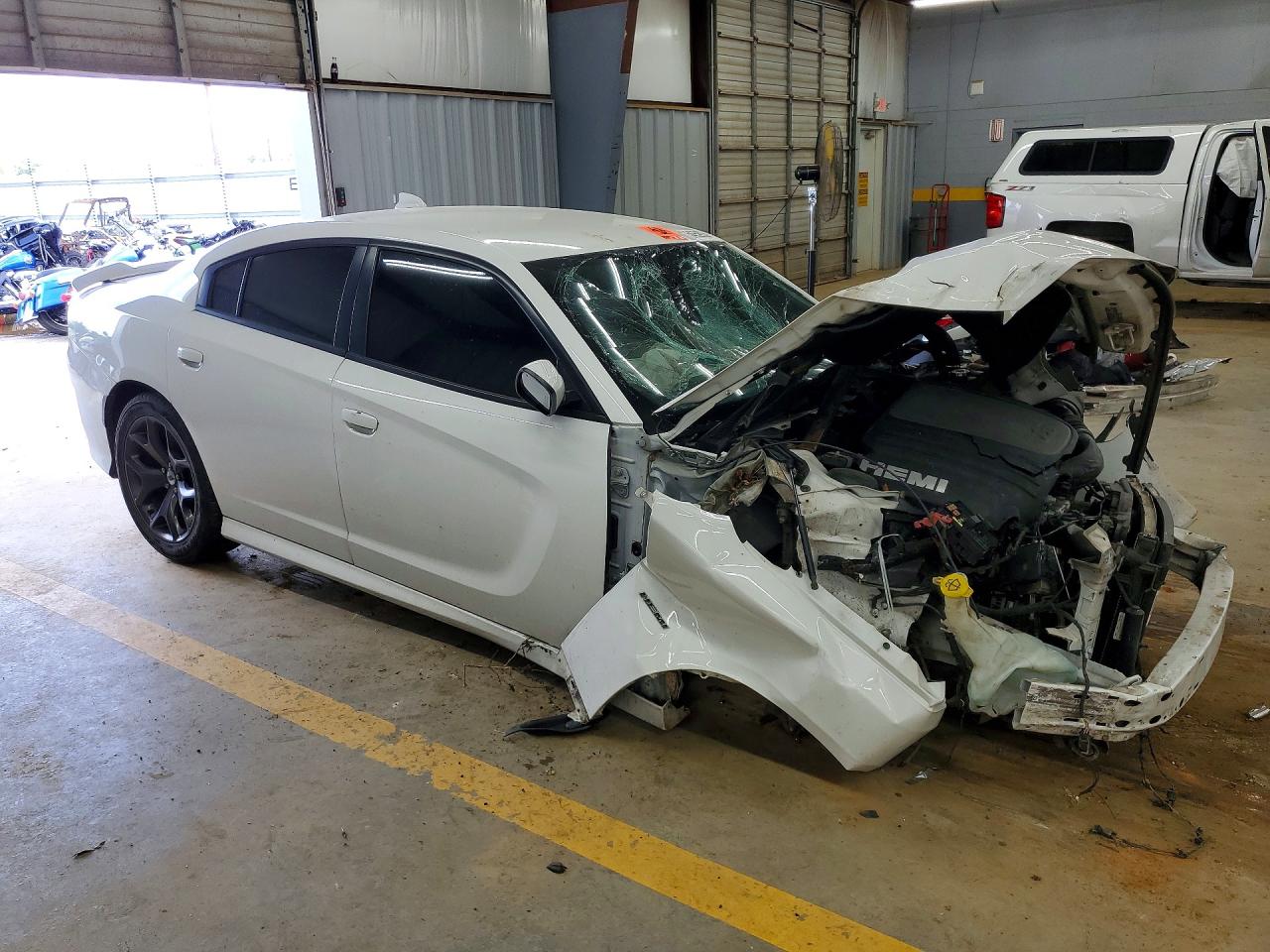 2019 Dodge Charger R/t White vin: 2C3CDXCT4KH513142