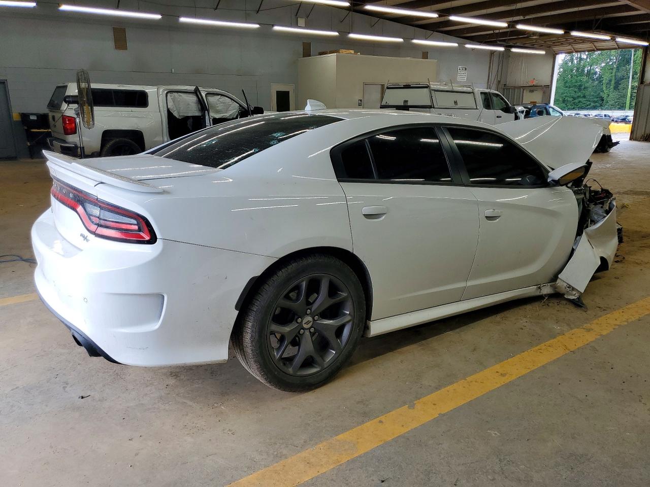2019 Dodge Charger R/t White vin: 2C3CDXCT4KH513142