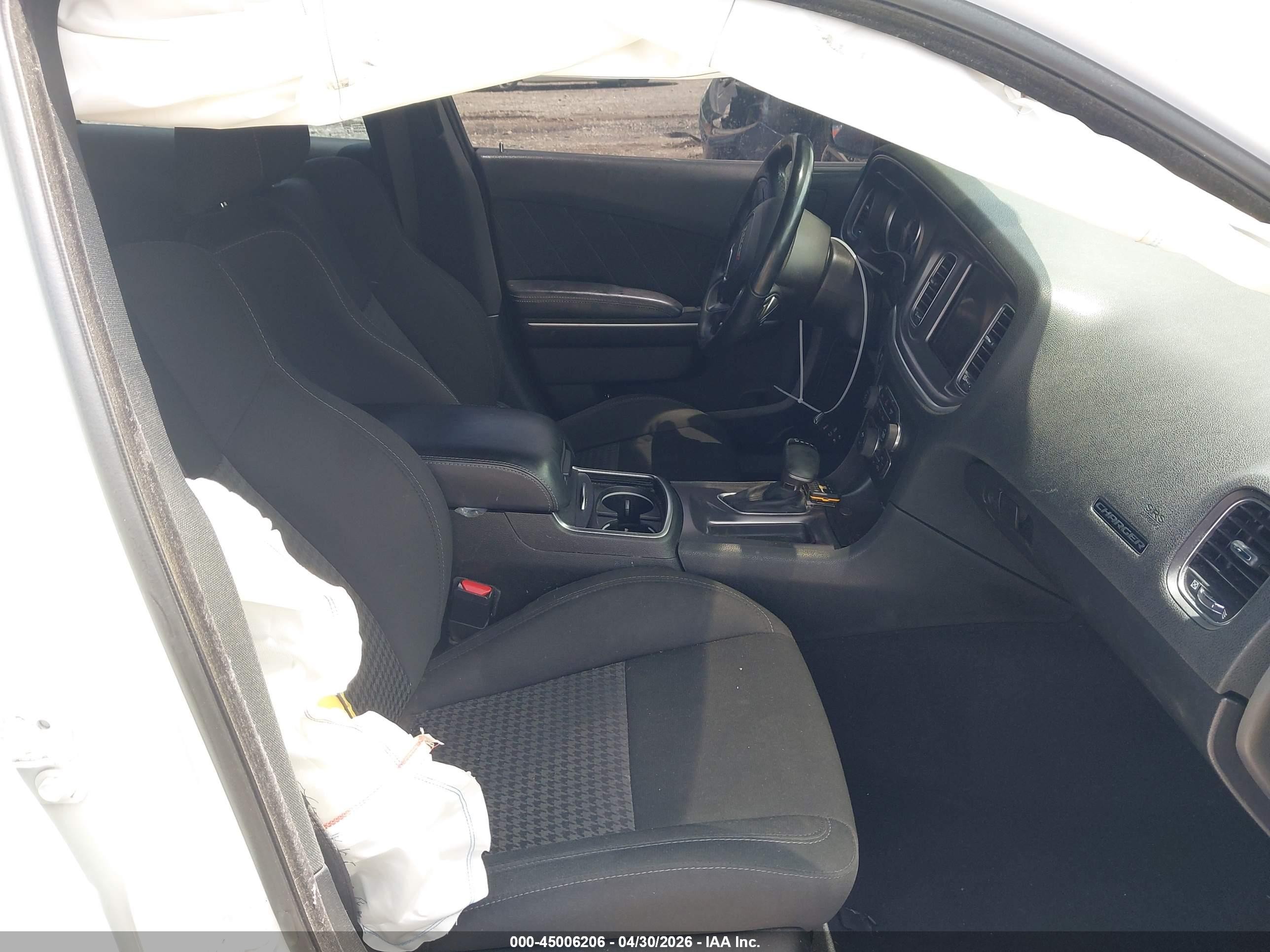 2019 Dodge Charger R/t Rwd White vin: 2C3CDXCT4KH539174