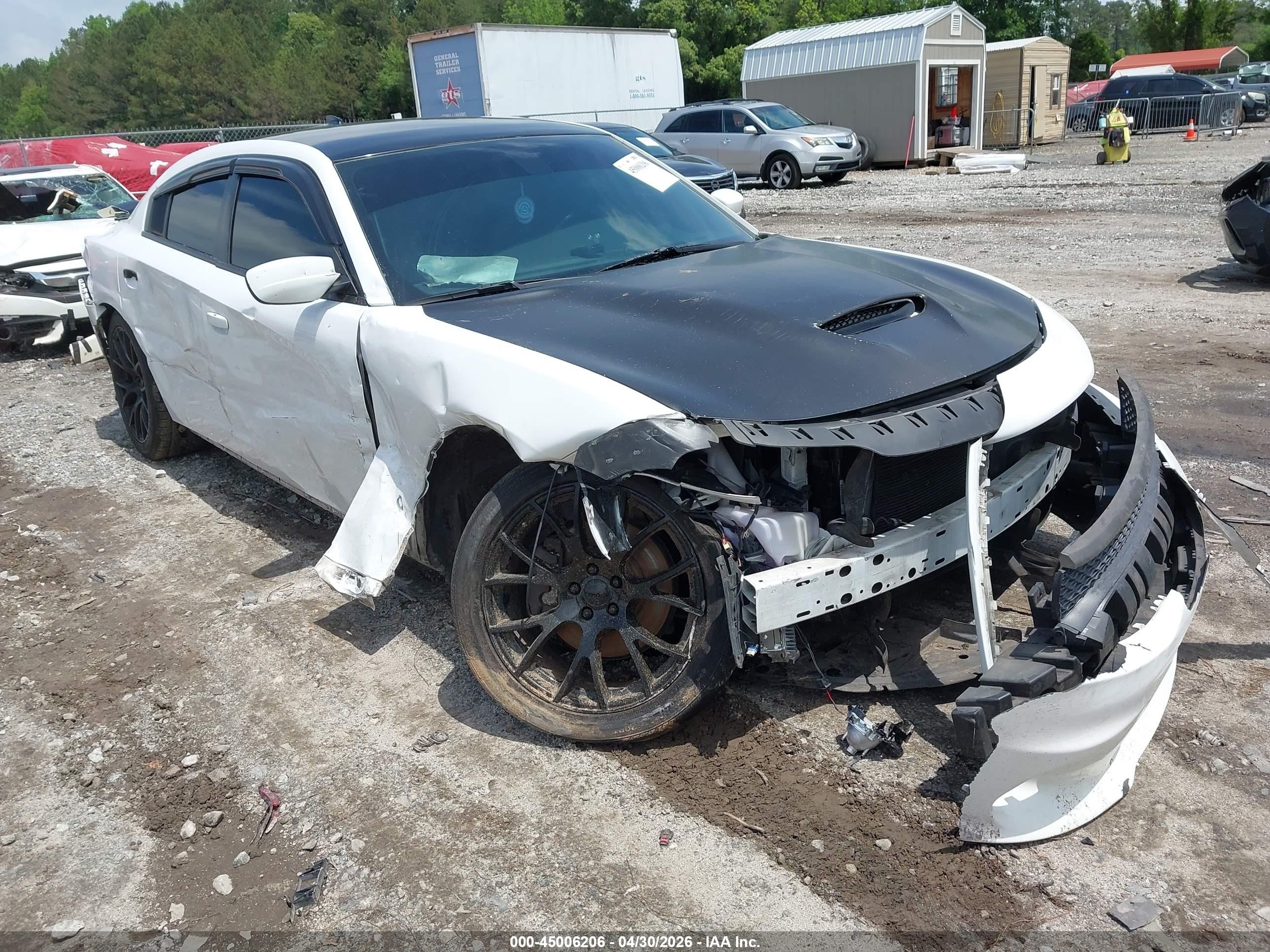 2019 Dodge Charger R/t Rwd White vin: 2C3CDXCT4KH539174