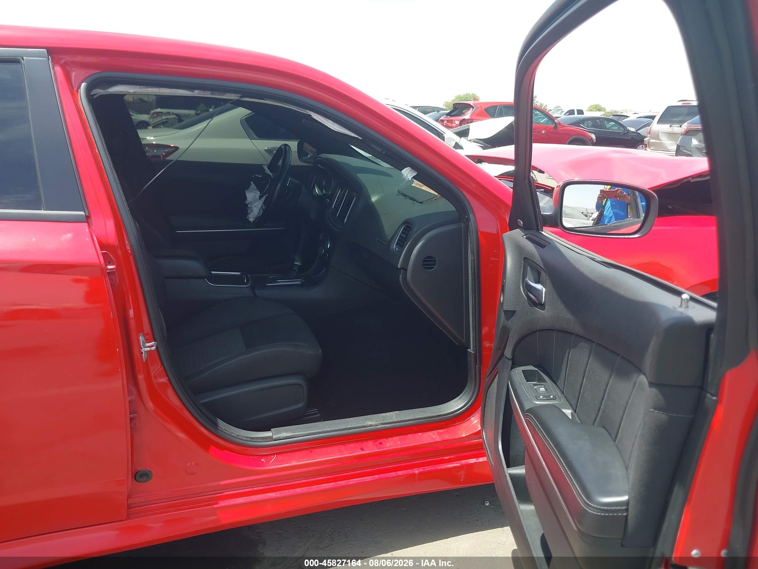 2019 Dodge Charger R/t Rwd Red vin: 2C3CDXCT4KH578573