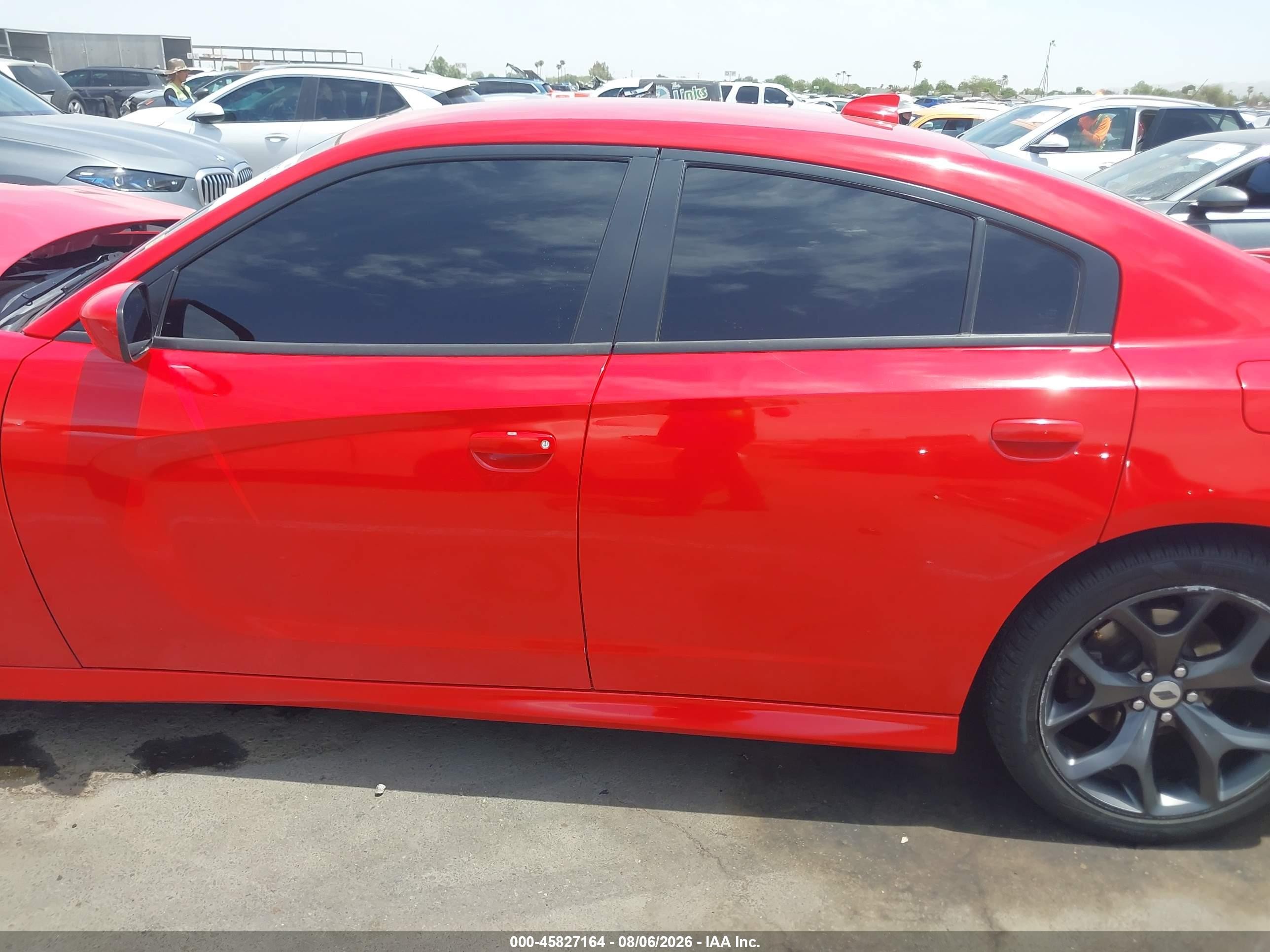 2019 Dodge Charger R/t Rwd Red vin: 2C3CDXCT4KH578573