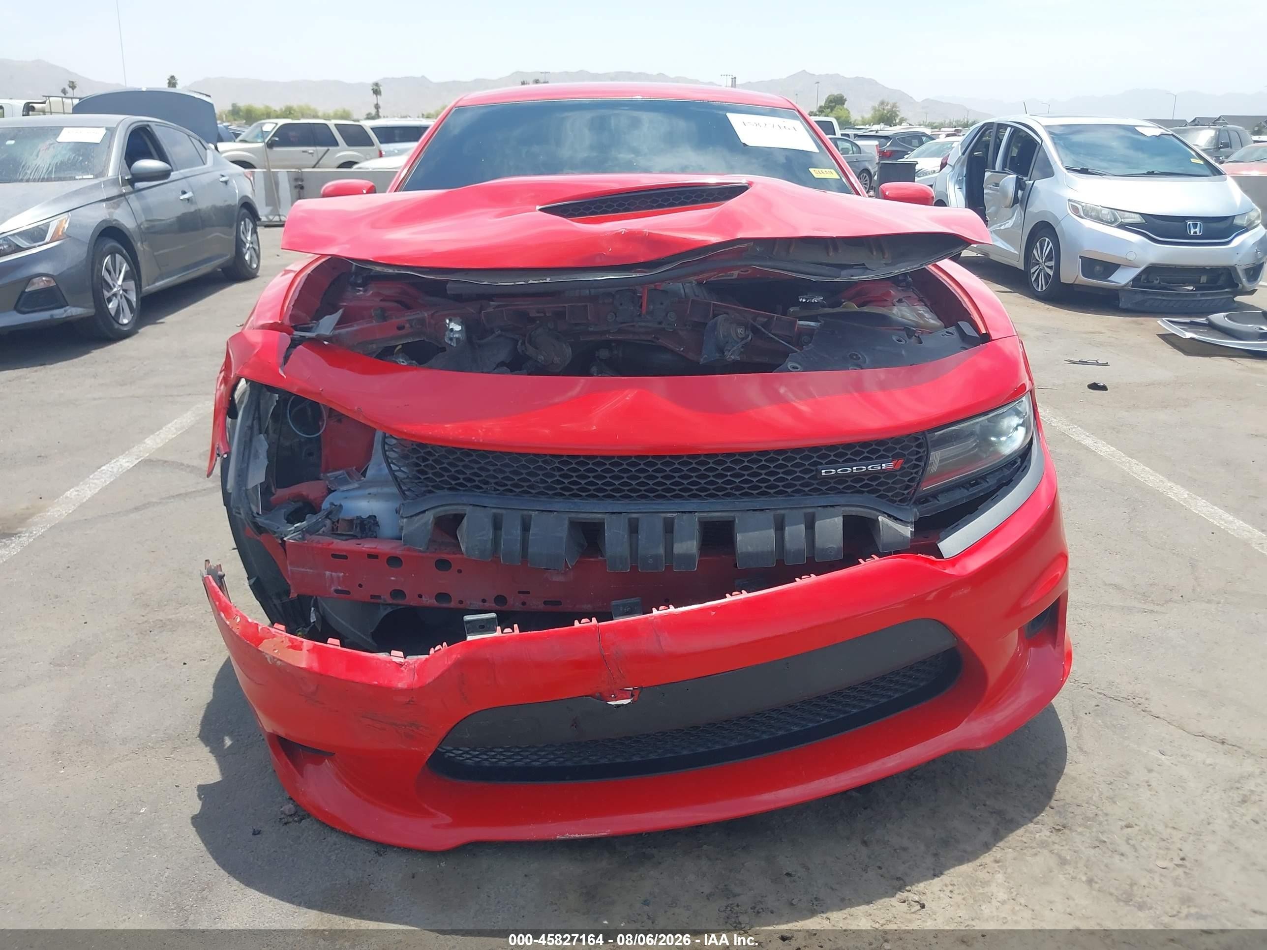 2019 Dodge Charger R/t Rwd Red vin: 2C3CDXCT4KH578573