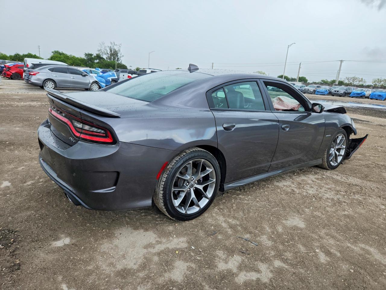 2019 Dodge Charger R Gray vin: 2C3CDXCT4KH754411