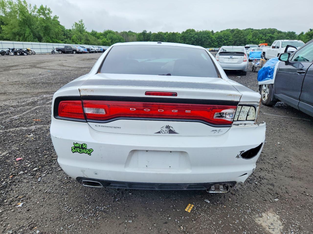2012 Dodge Charger R Белый vin: 2C3CDXCT5CH187109