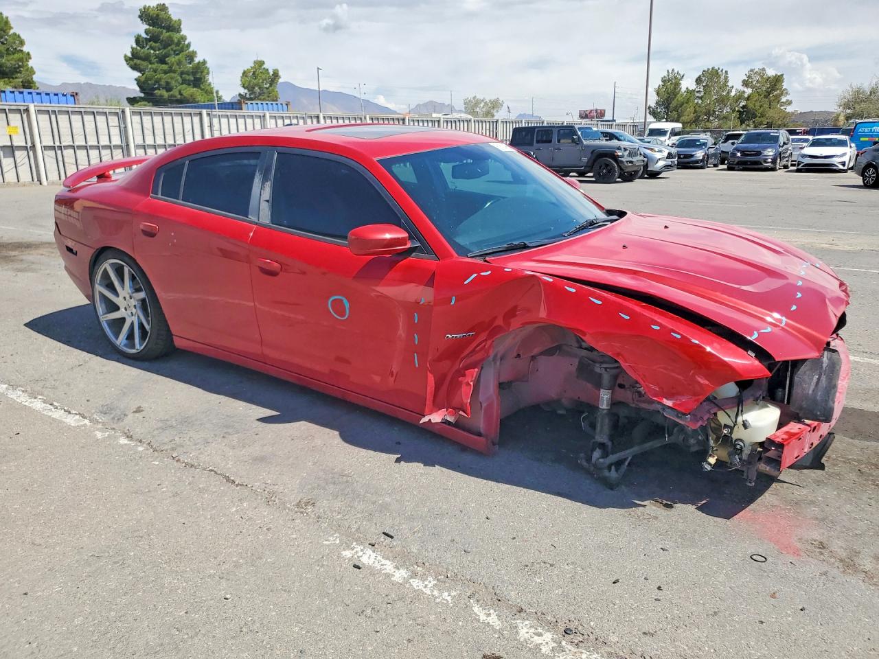 2013 Dodge Charger R Red vin: 2C3CDXCT5DH603130