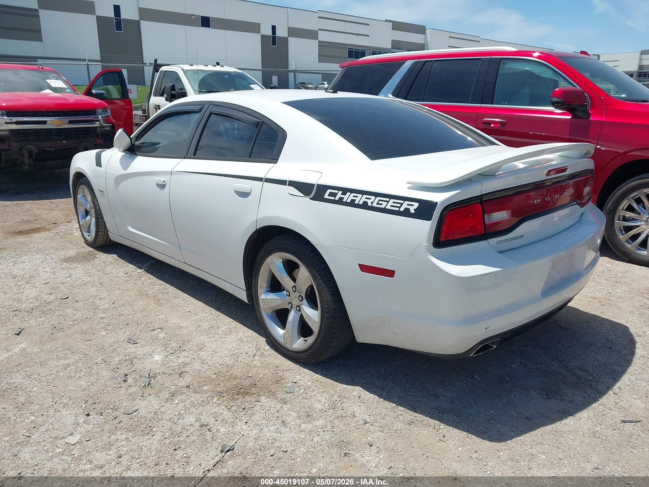 2014 Dodge Charger Road/track White vin: 2C3CDXCT5EH209208