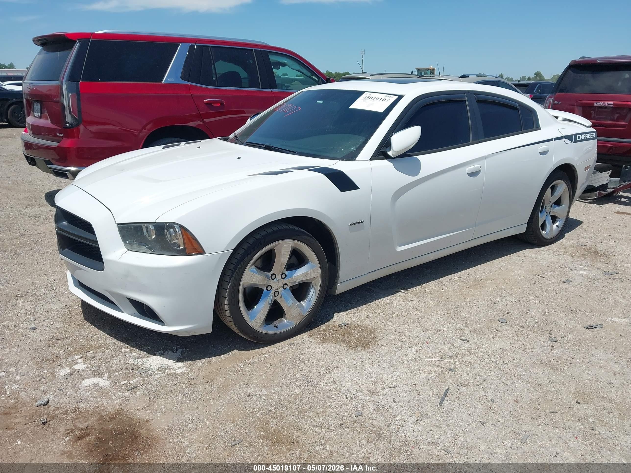 2014 Dodge Charger Road/track White vin: 2C3CDXCT5EH209208