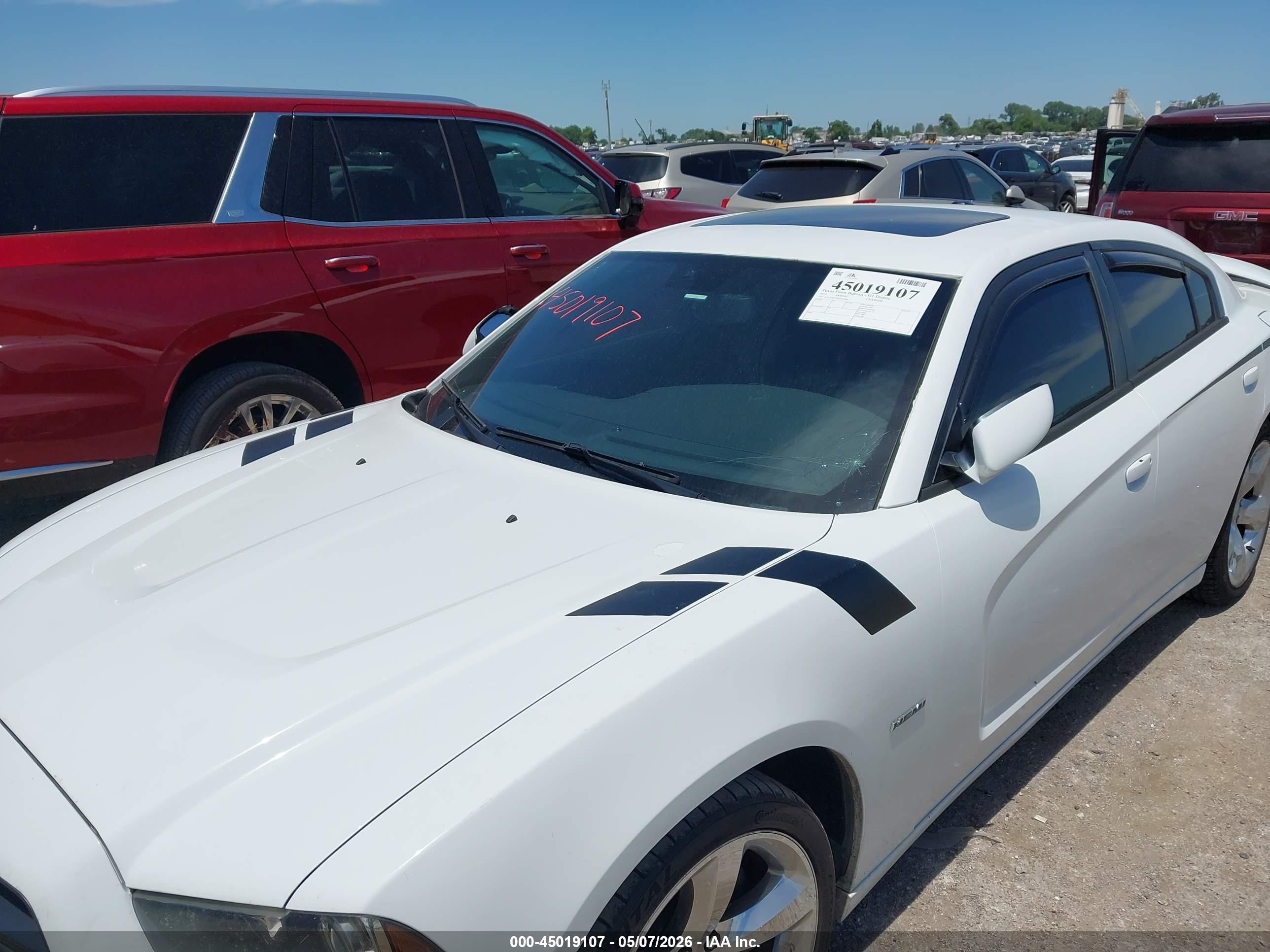 2014 Dodge Charger Road/track White vin: 2C3CDXCT5EH209208