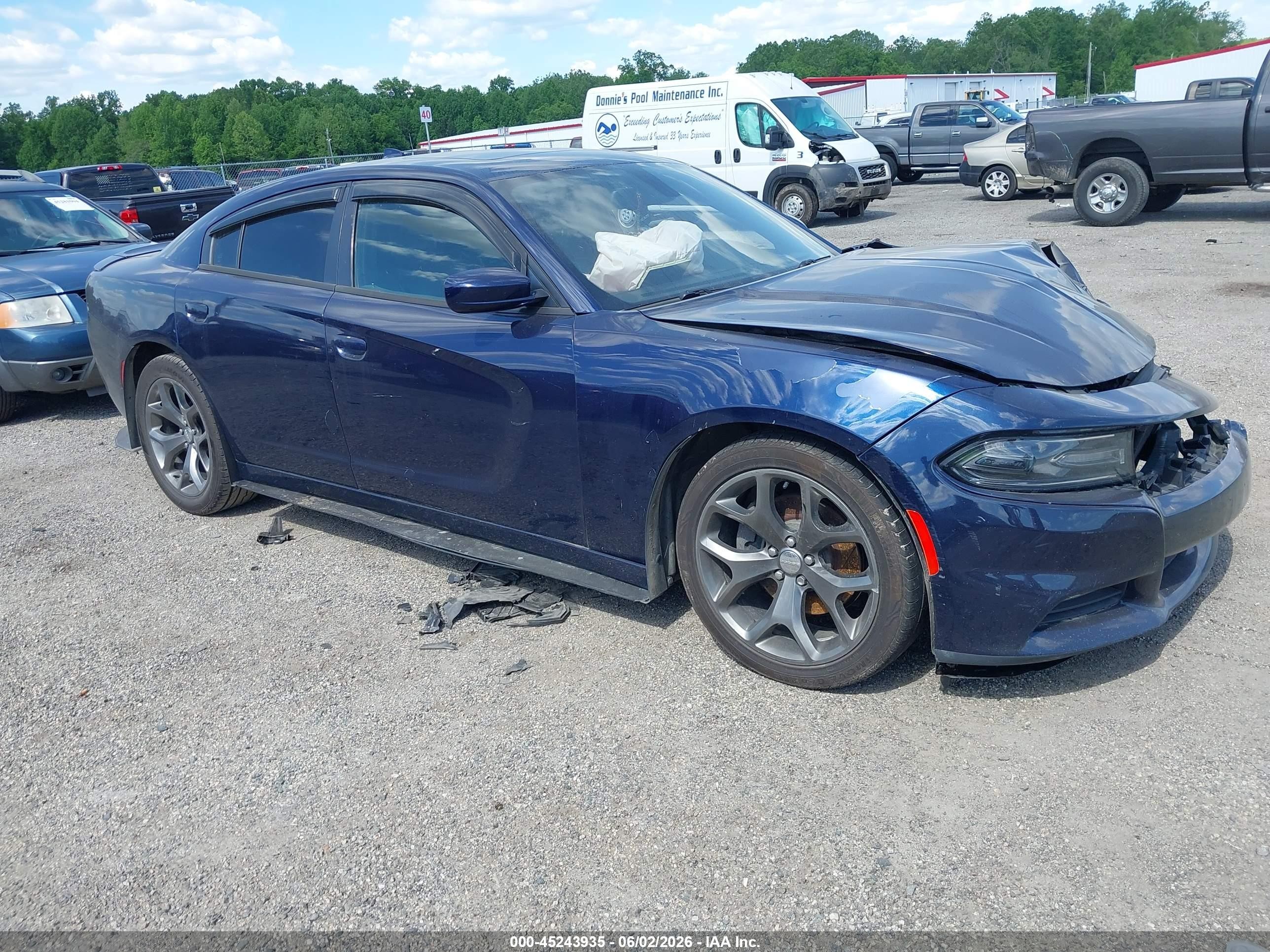 2015 Dodge Charger R/t Blue vin: 2C3CDXCT5FH915628
