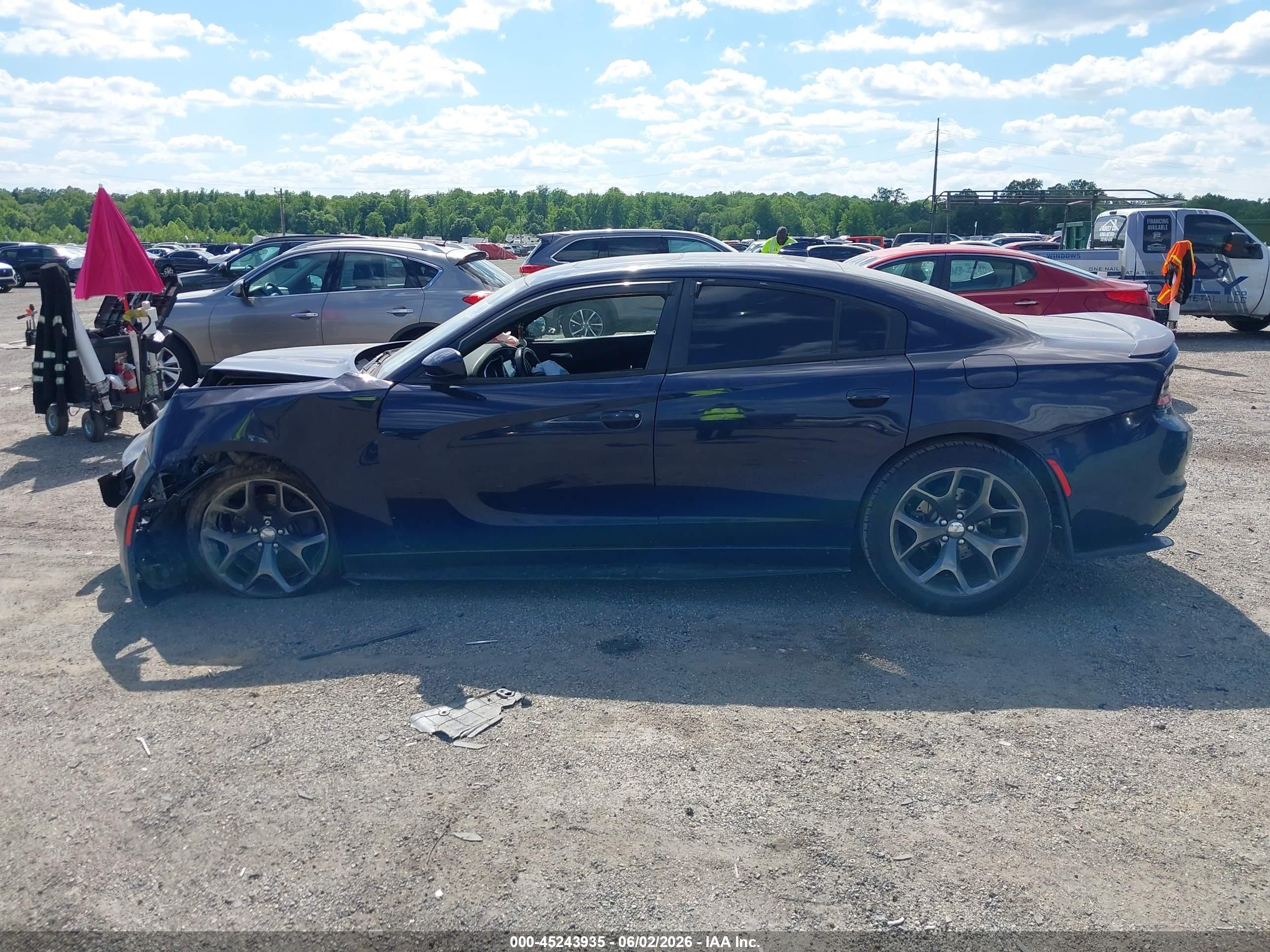 2015 Dodge Charger R/t Blue vin: 2C3CDXCT5FH915628