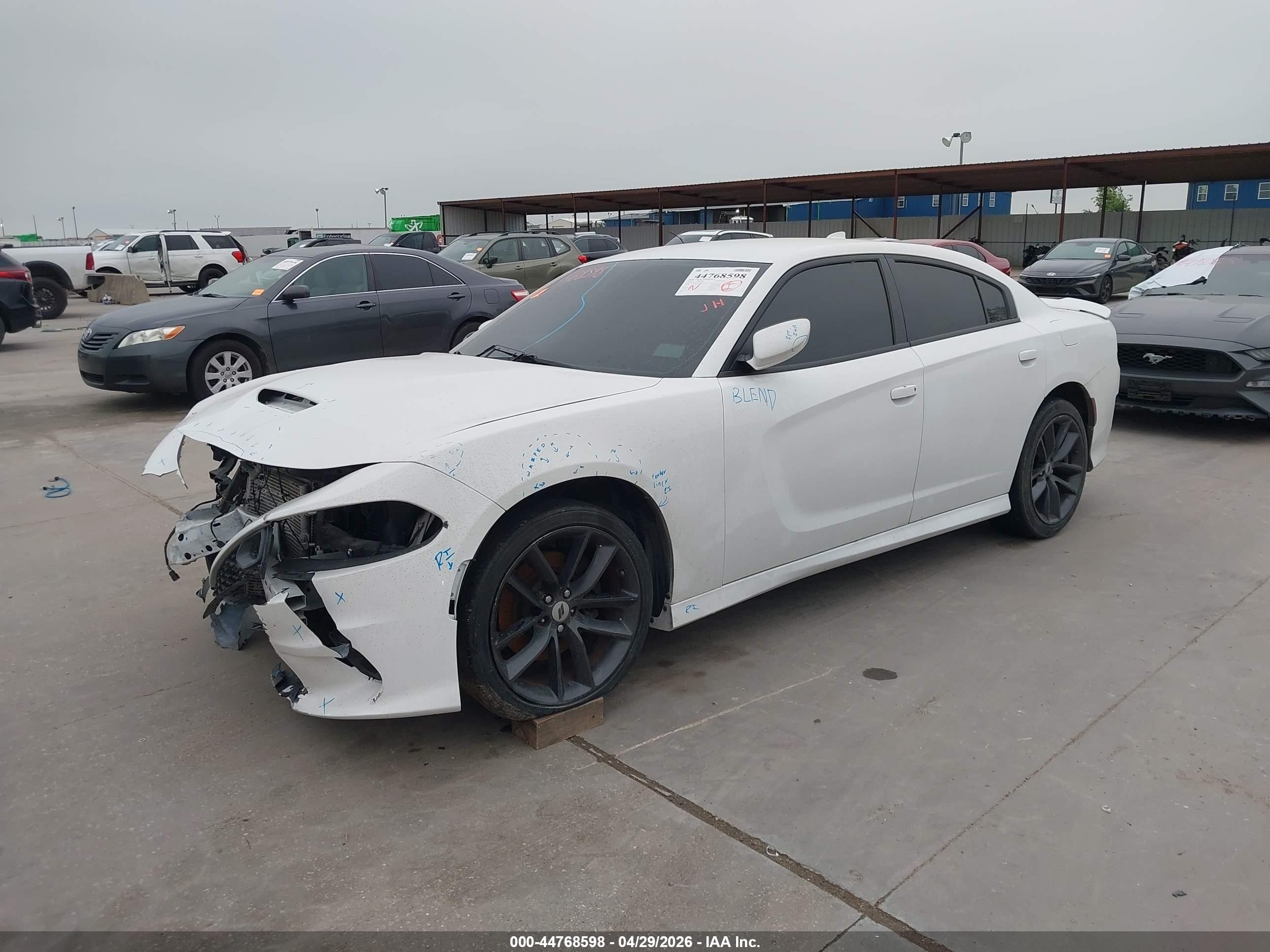 2019 Dodge Charger R/t Rwd White vin: 2C3CDXCT5KH721711