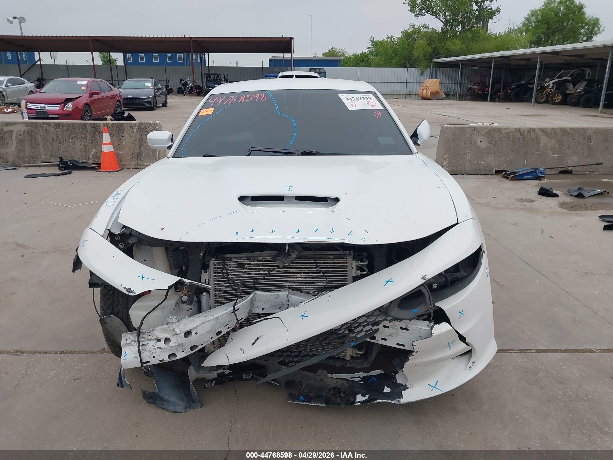 2019 Dodge Charger R/t Rwd White vin: 2C3CDXCT5KH721711