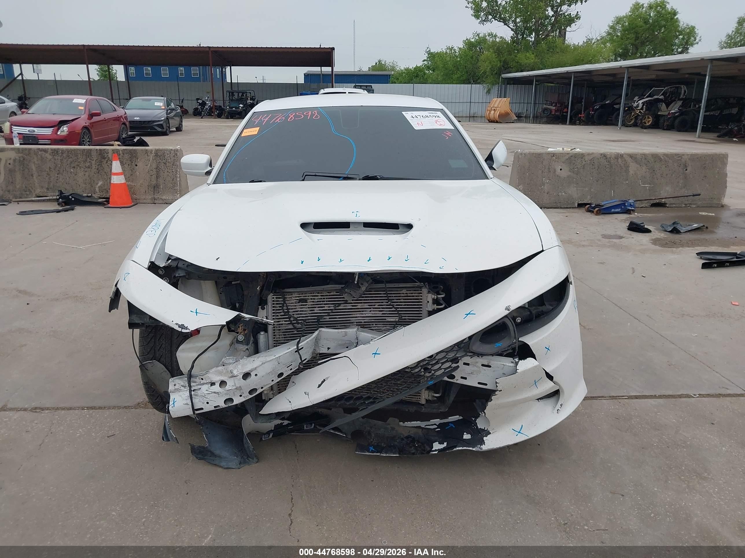 2019 Dodge Charger R/t Rwd White vin: 2C3CDXCT5KH721711