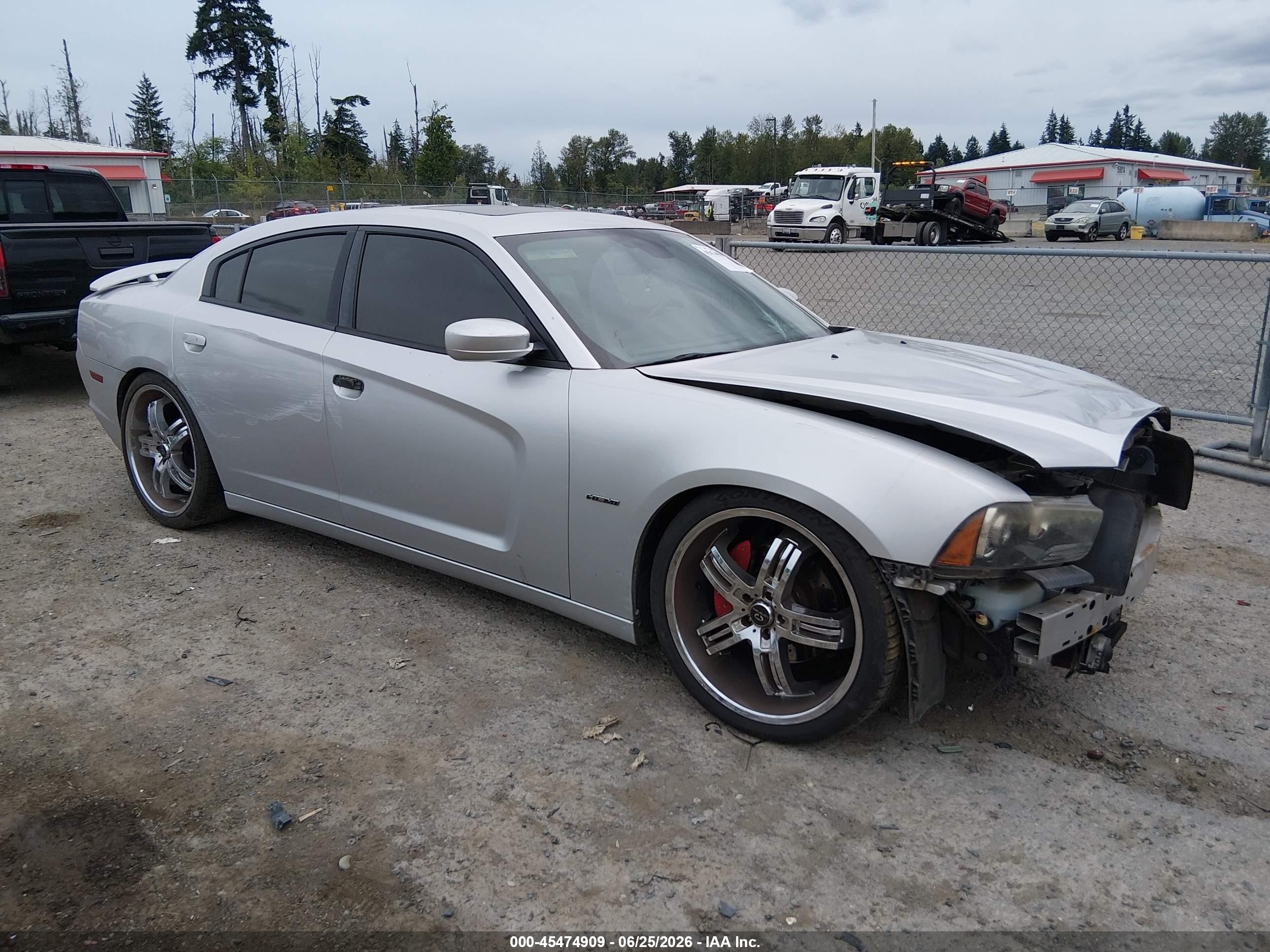 2012 Dodge Charger R/t Серебряный vin: 2C3CDXCT6CH102987