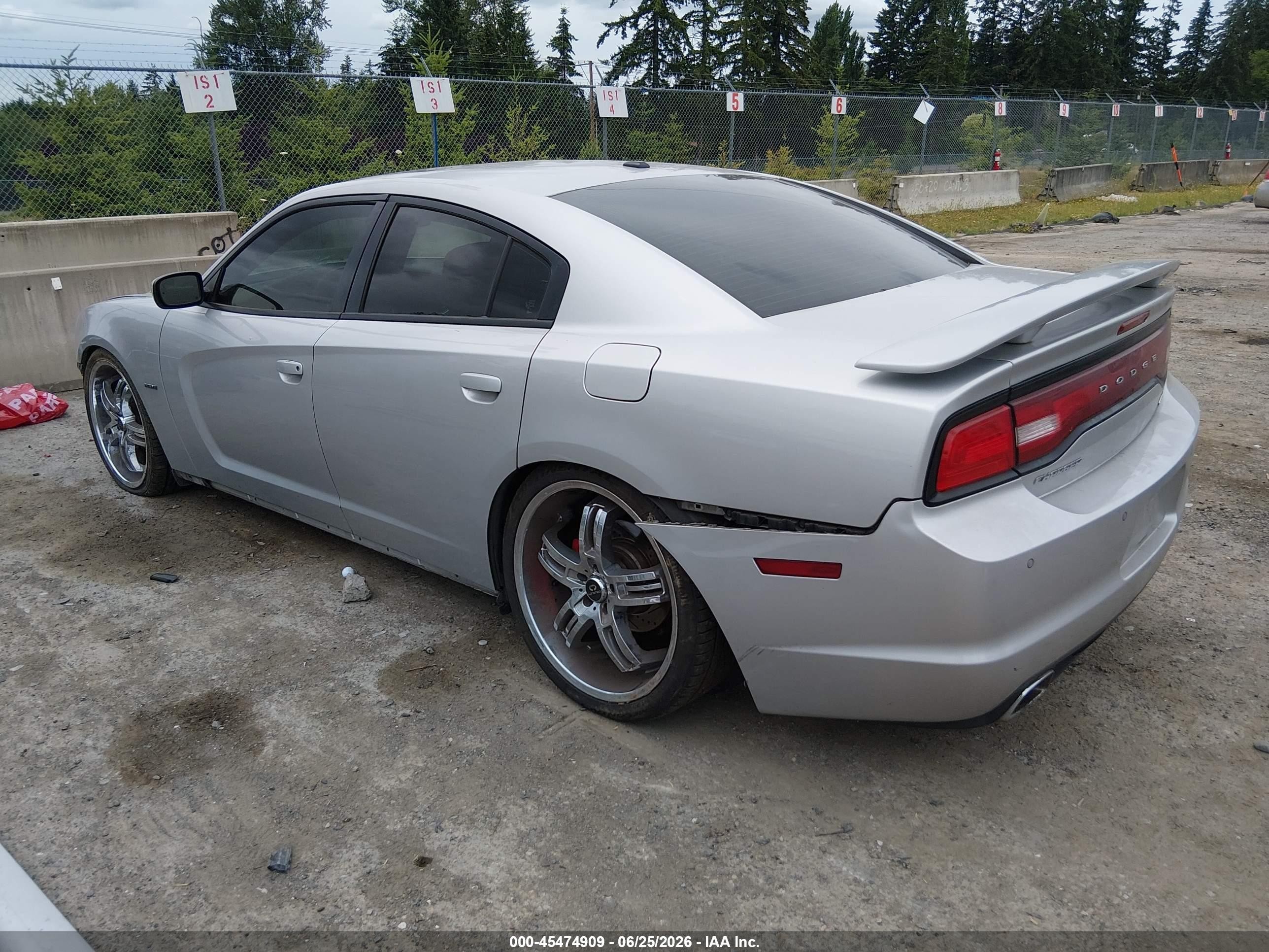 2012 Dodge Charger R/t Серебряный vin: 2C3CDXCT6CH102987