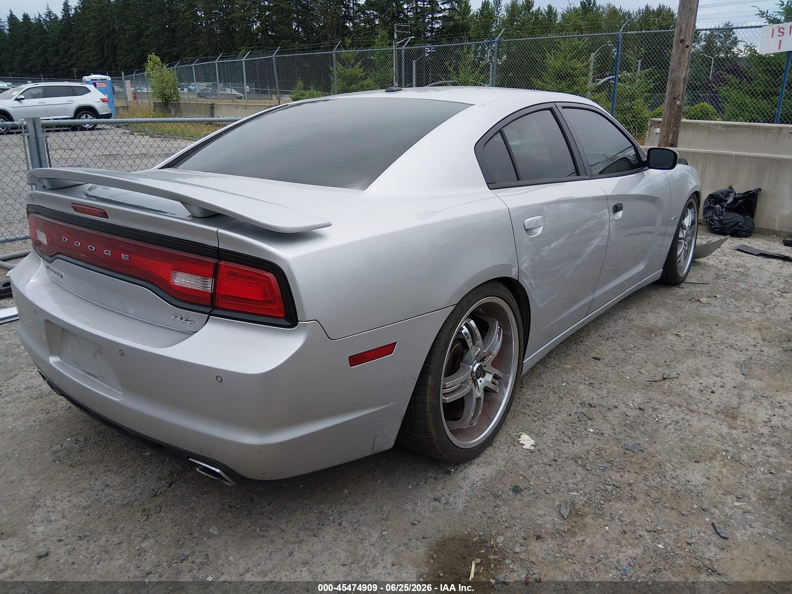 2012 Dodge Charger R/t Серебряный vin: 2C3CDXCT6CH102987