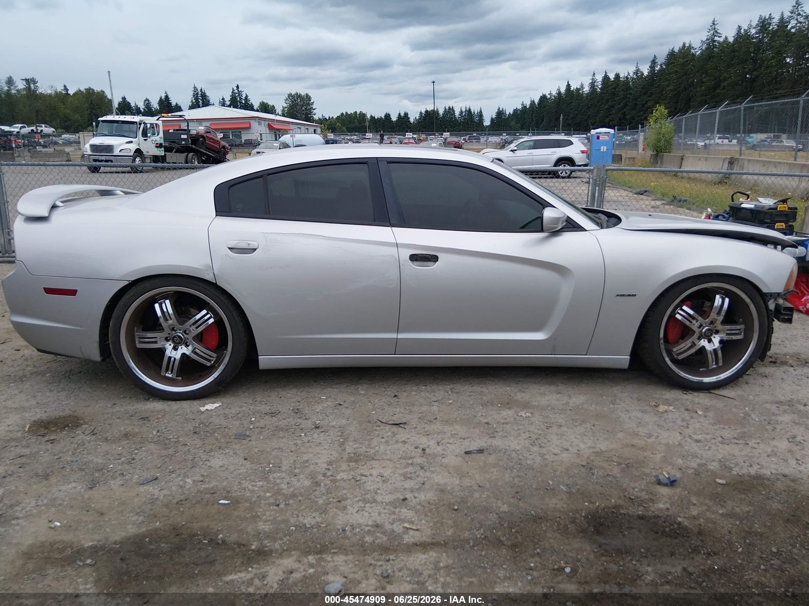 2012 Dodge Charger R/t Серебряный vin: 2C3CDXCT6CH102987