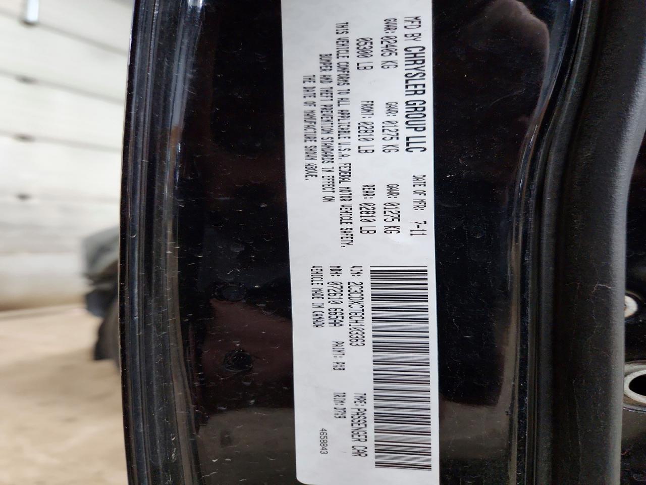 2012 Dodge Charger R Black vin: 2C3CDXCT6CH103363