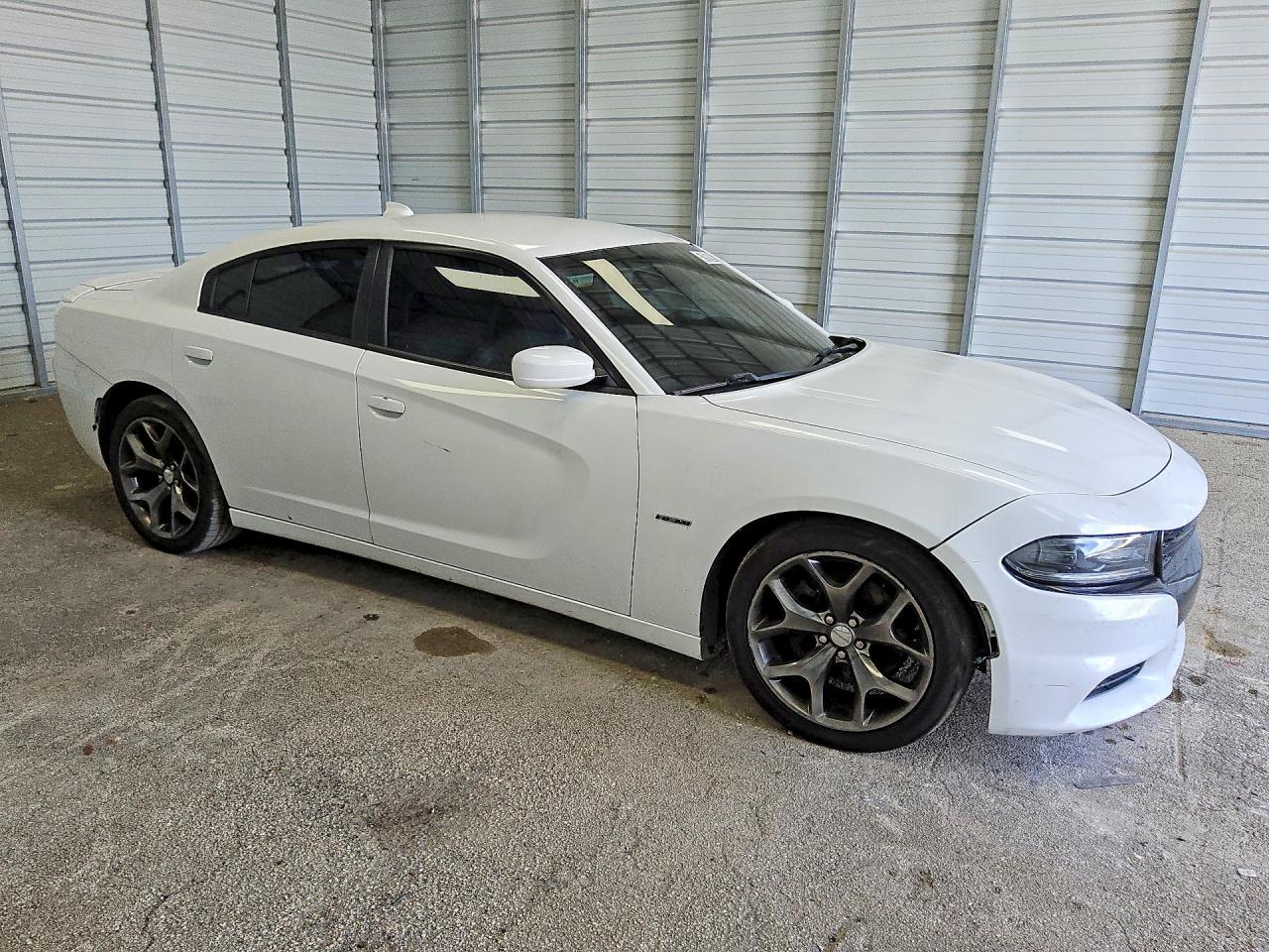 2015 Dodge Charger R/t White vin: 2C3CDXCT6FH863135